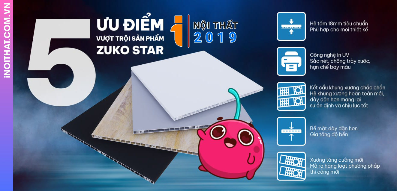 5 Ưu điểm của tấm tủ nhựa Zuko Star