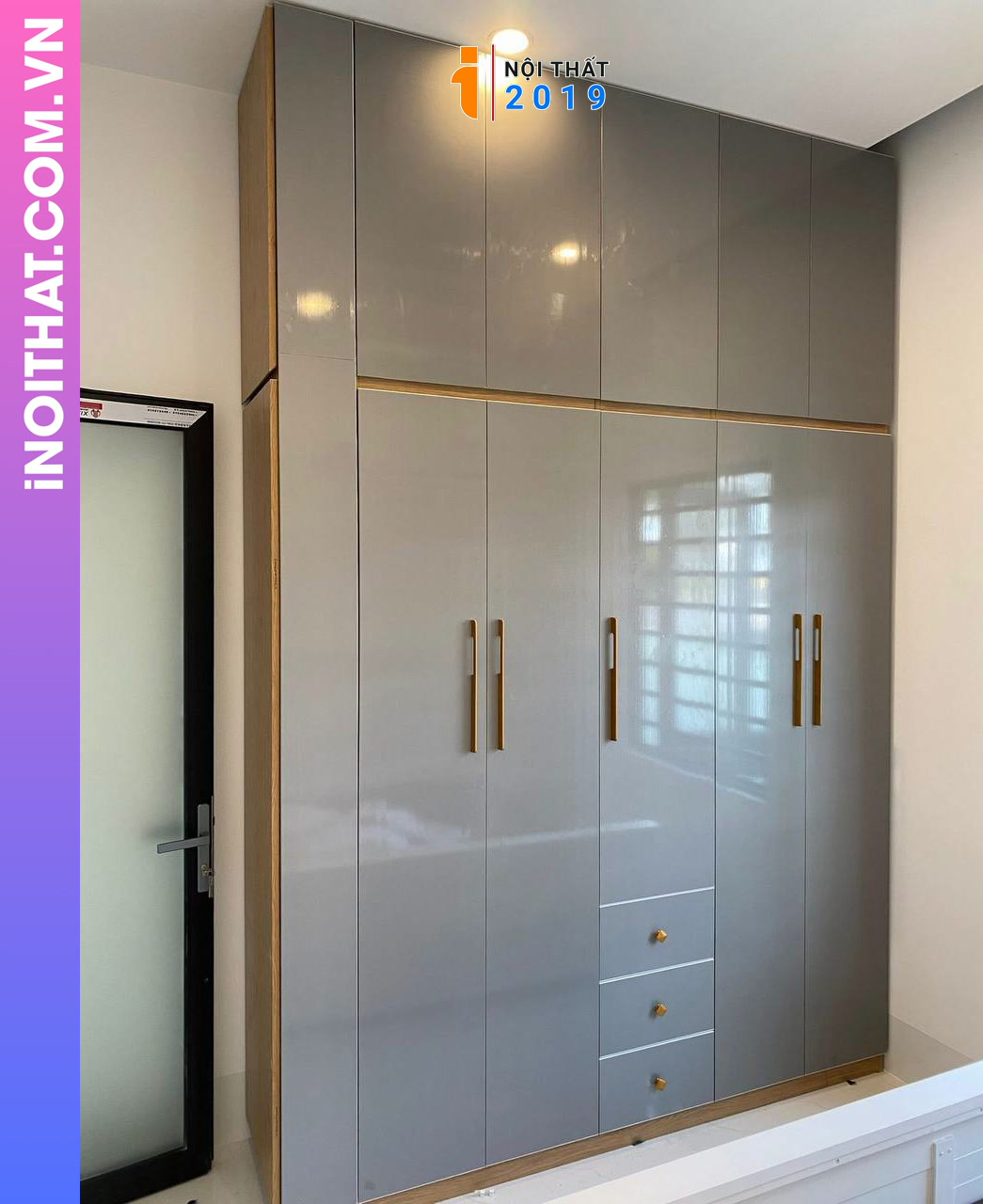 Tủ quần áo kịch trần 2 tầng tại Nghĩa Đô Cầu Giấy