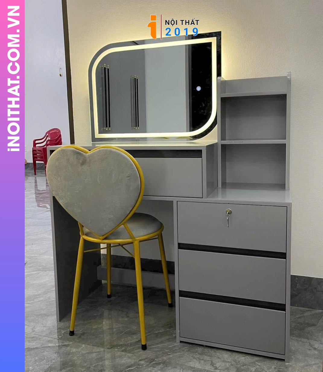 Bàn trang điểm nhựa Penco cho đại lý