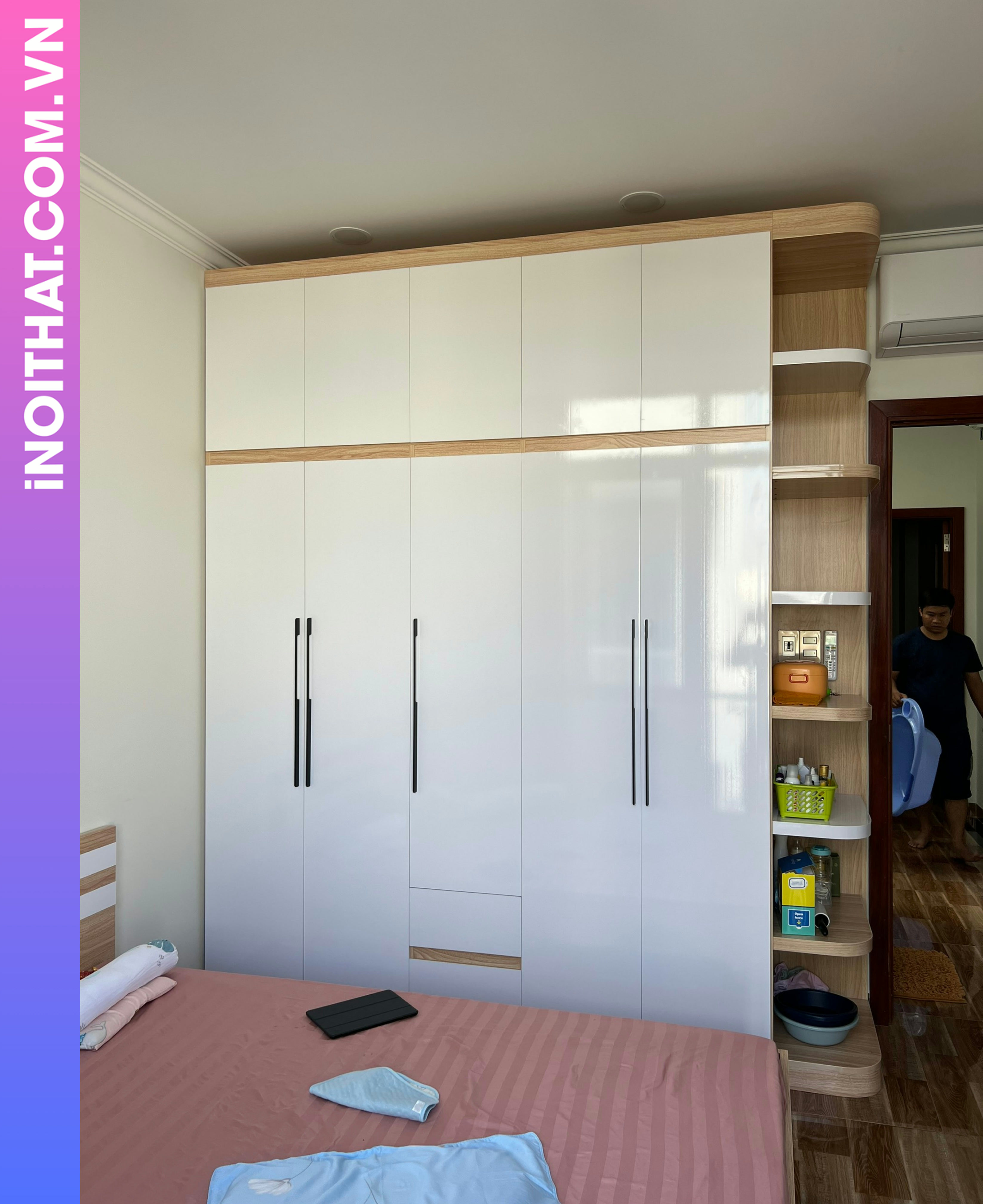 Tủ Quần Áo âm tường cao cấp khu vực Phường Bồ Đề