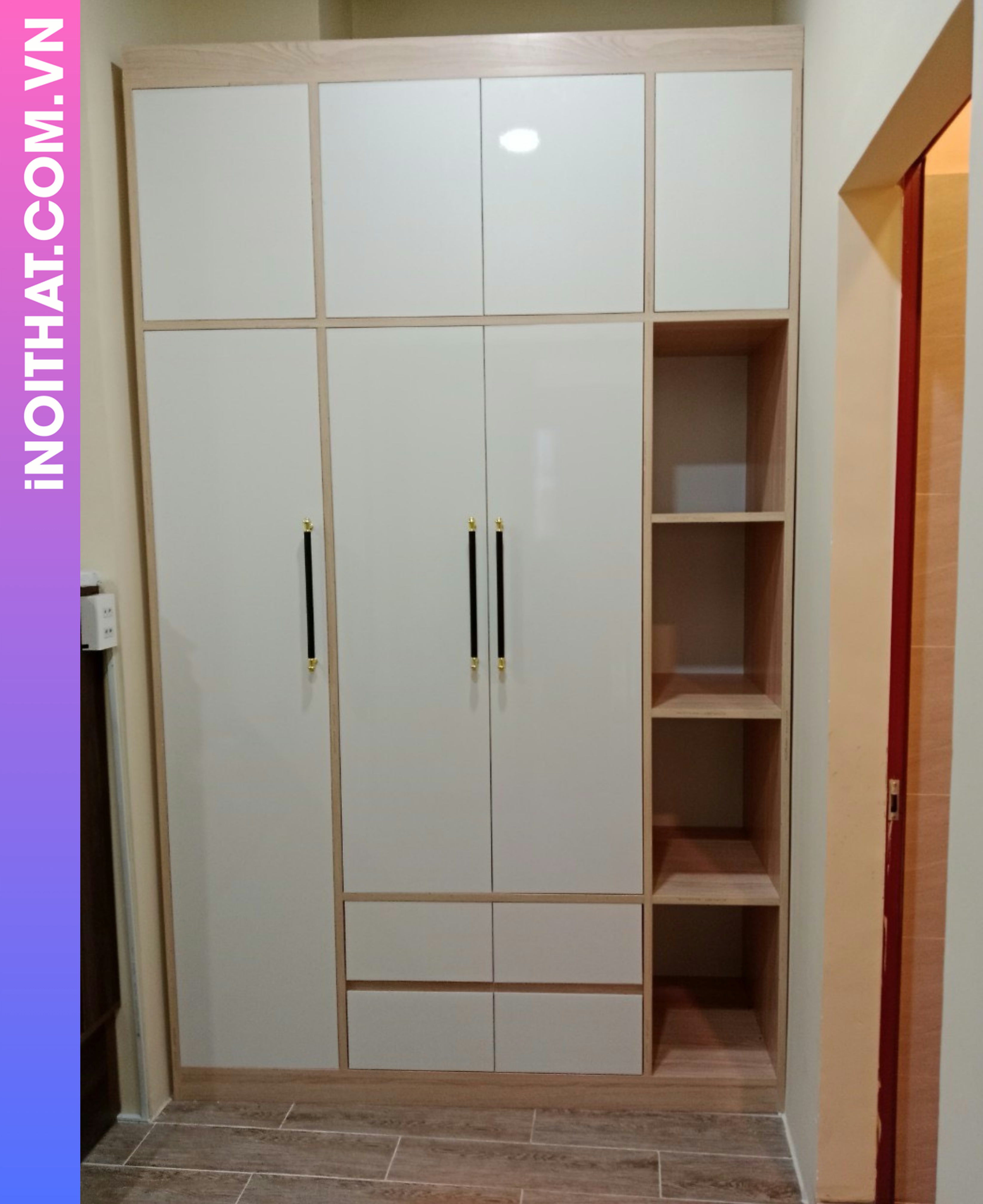 Tủ Quần Áo phong cách Châu Âu làm ở Phường Kim Liên