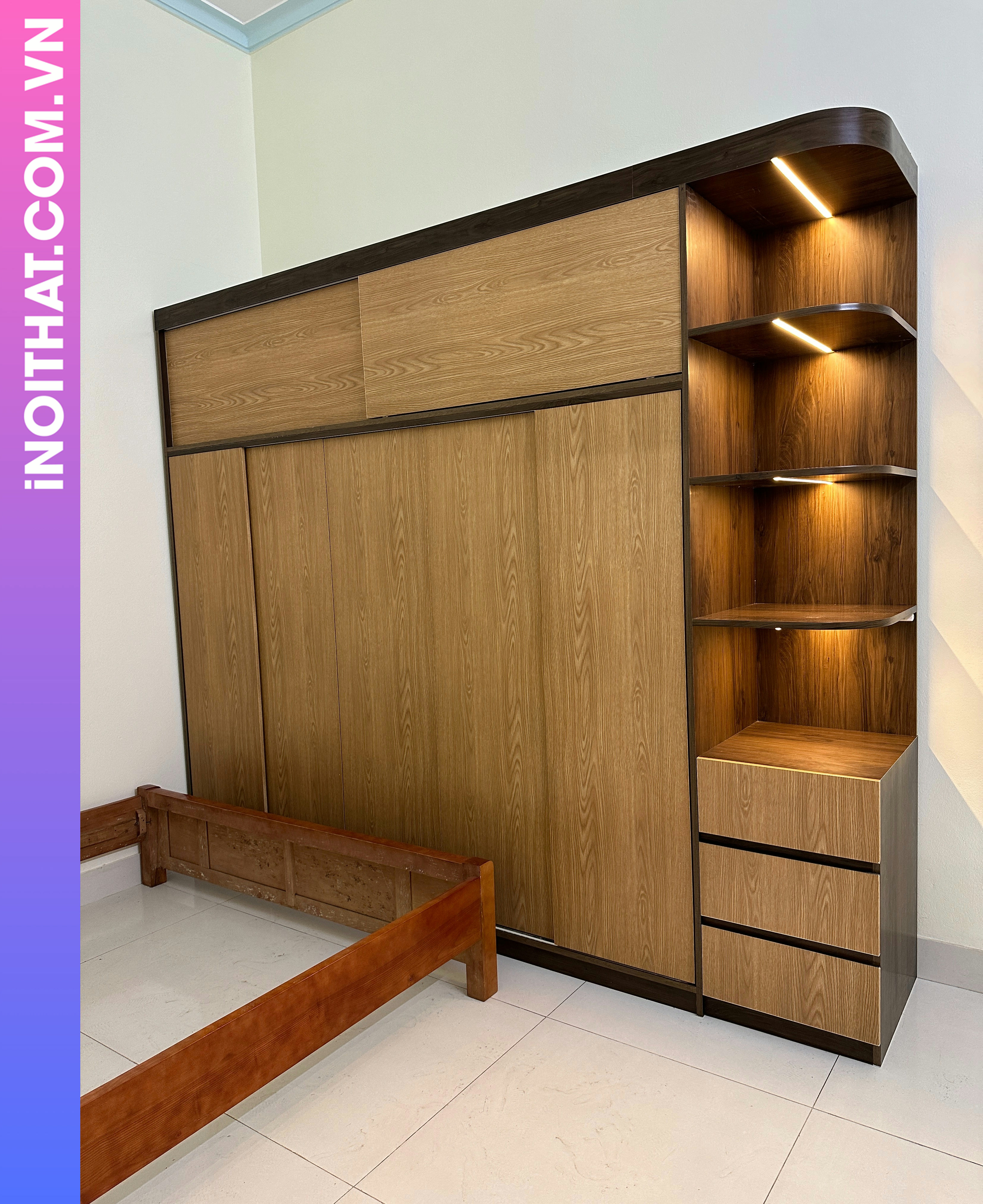 Tủ Quần Áo cửa kính sang trọng làm ở Phường Ngọc Hà