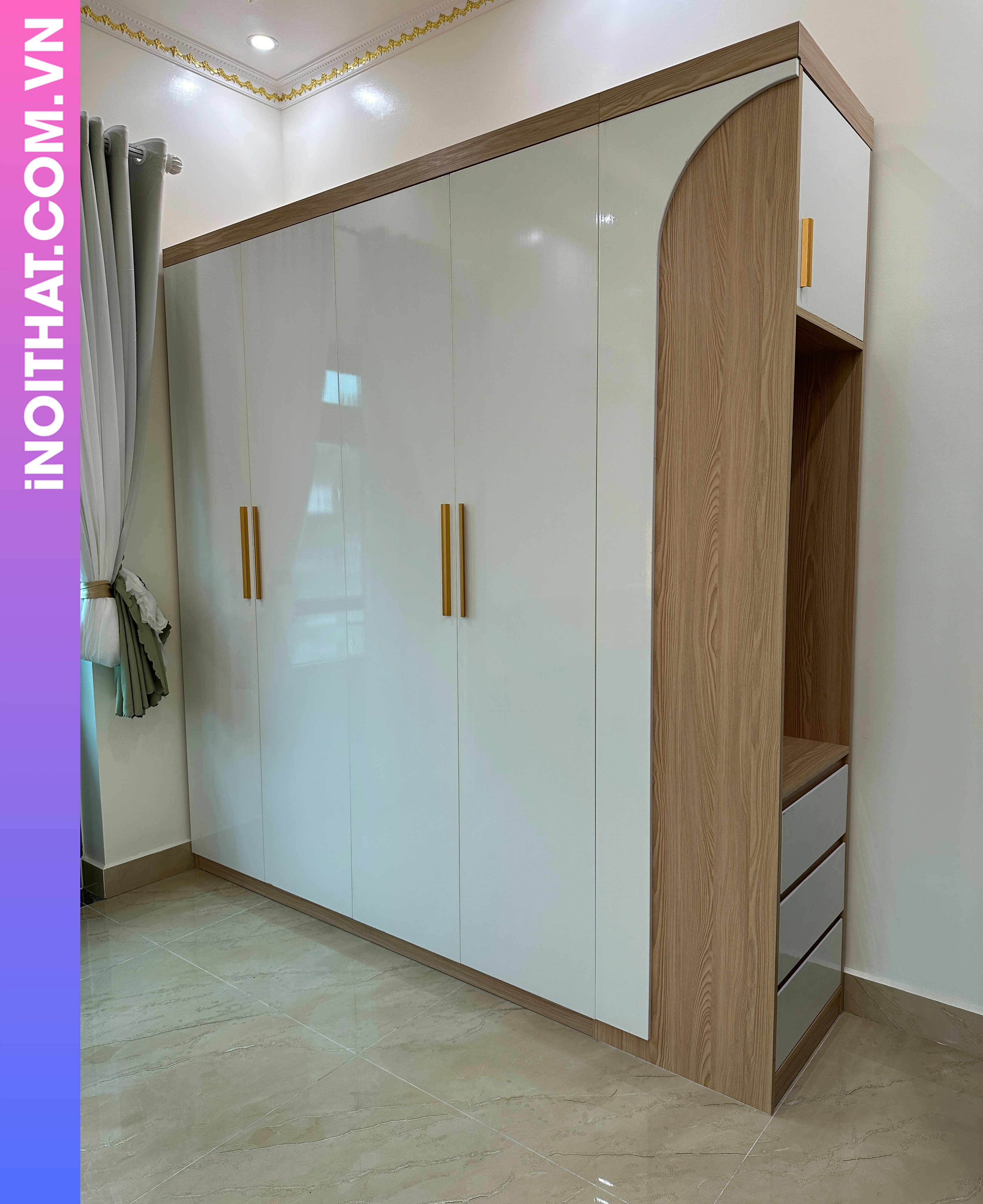 Tủ Quần Áo phòng khách đồng bộ làm ở Phường Tây Tựu