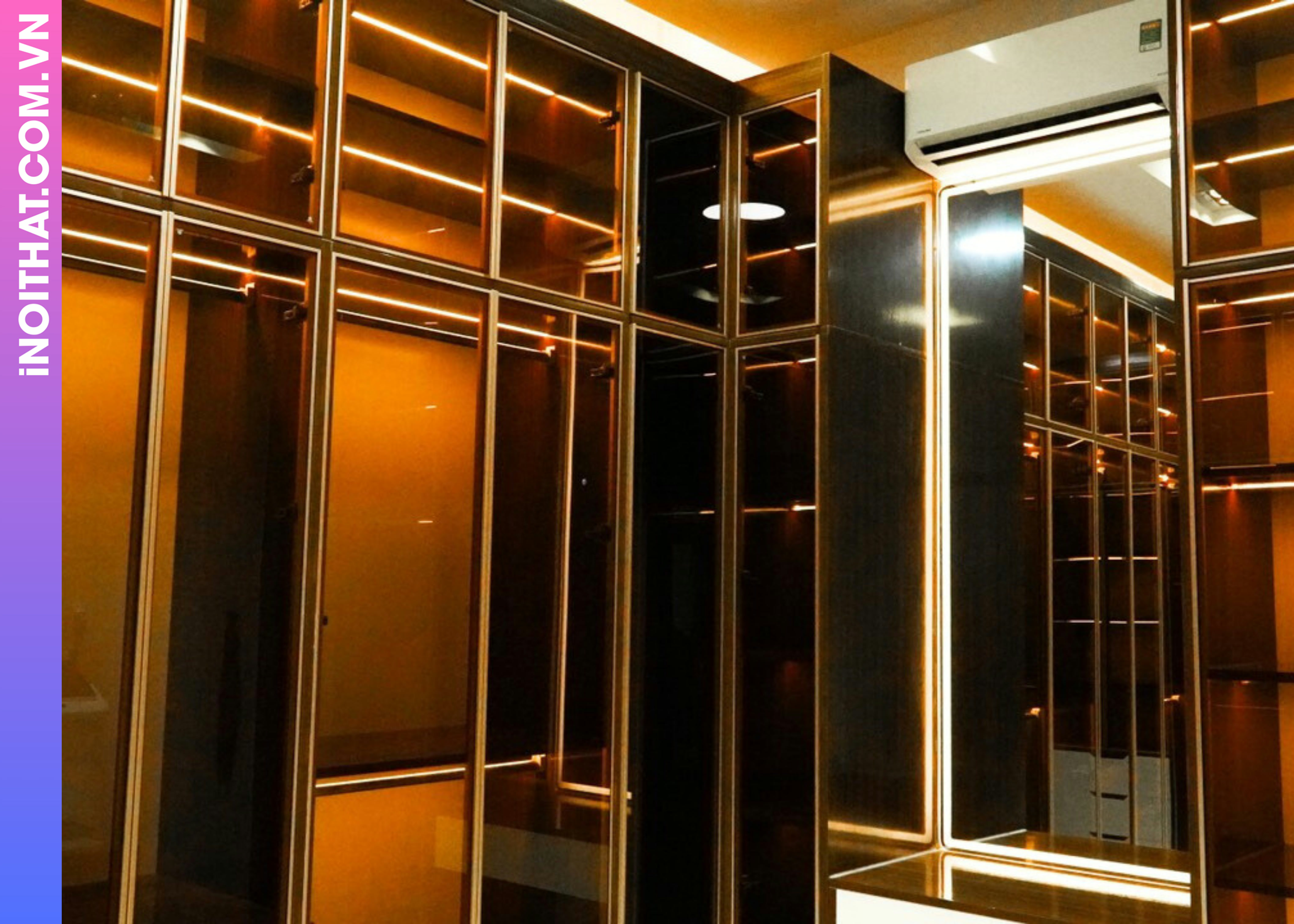 Tủ Quần Áo màu gỗ tự nhiên làm ở Phường Từ Liêm