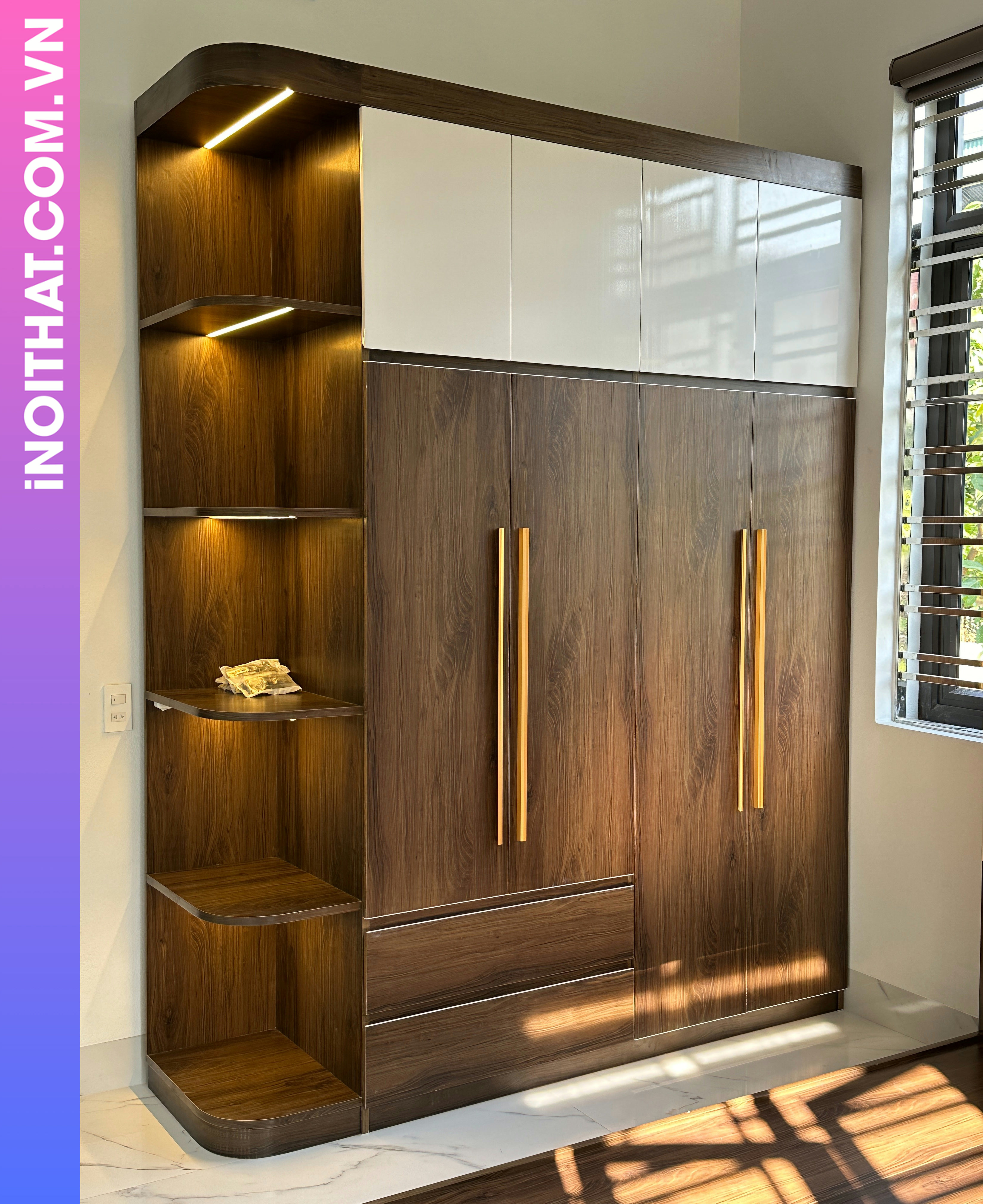 Tủ Quần Áo phong cách hiện đại làm ở Phường Vĩnh Tuy
