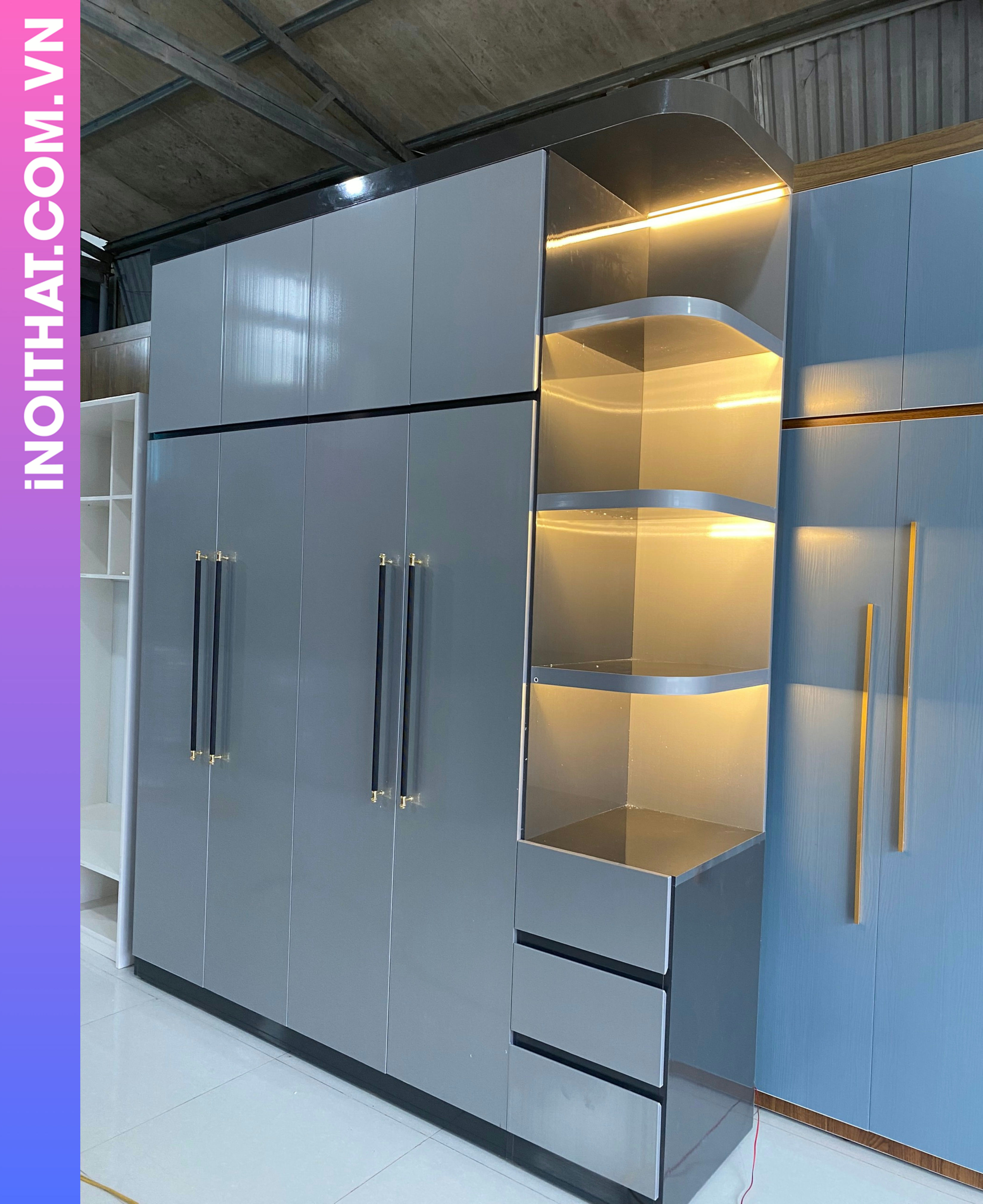 Tủ Quần Áo mẫu thanh lịch khu vực Xã Hưng Đạo