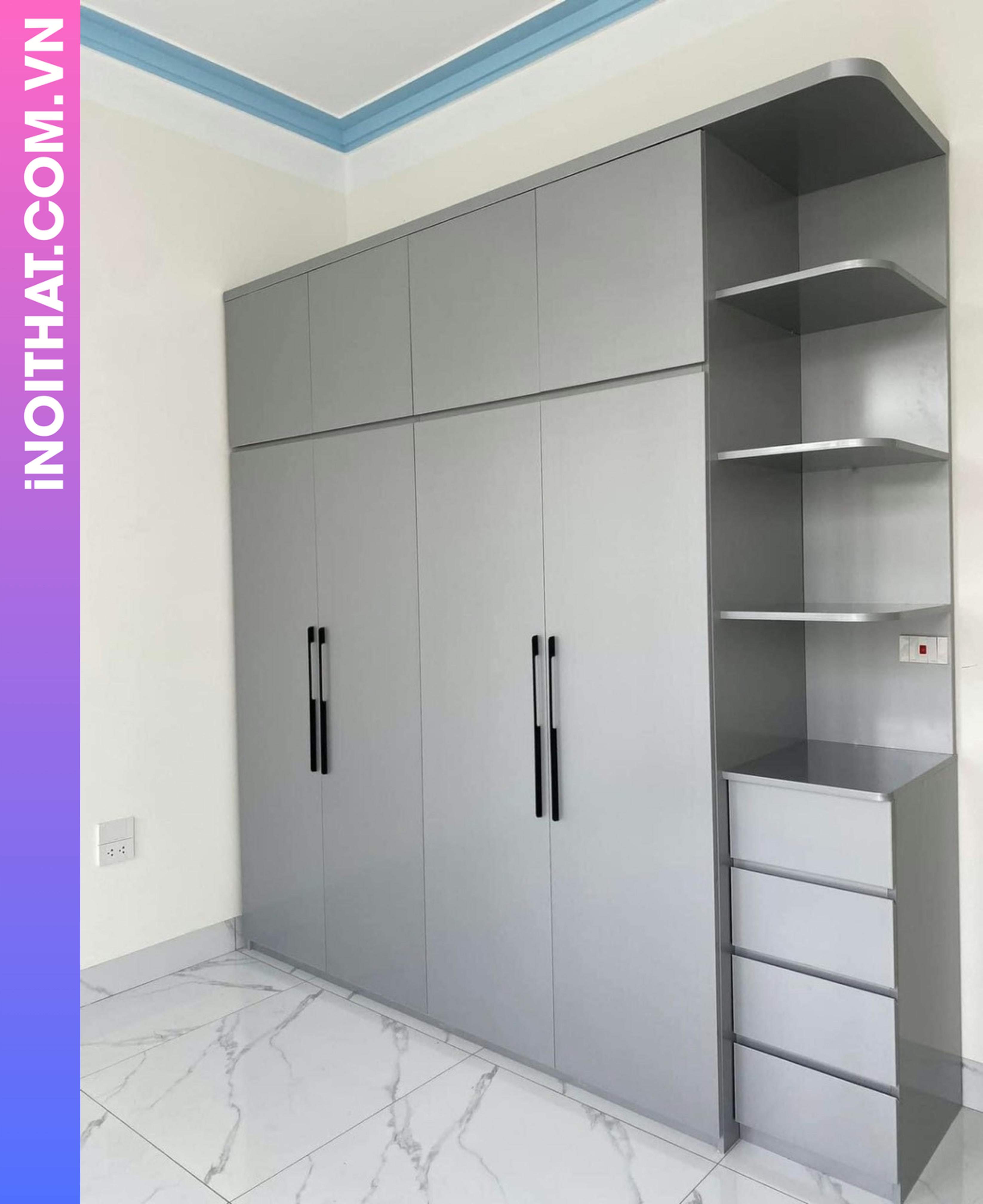 Tủ Quần Áo thiết kế sang trọng hiện đại ở Xã Mỹ Đức