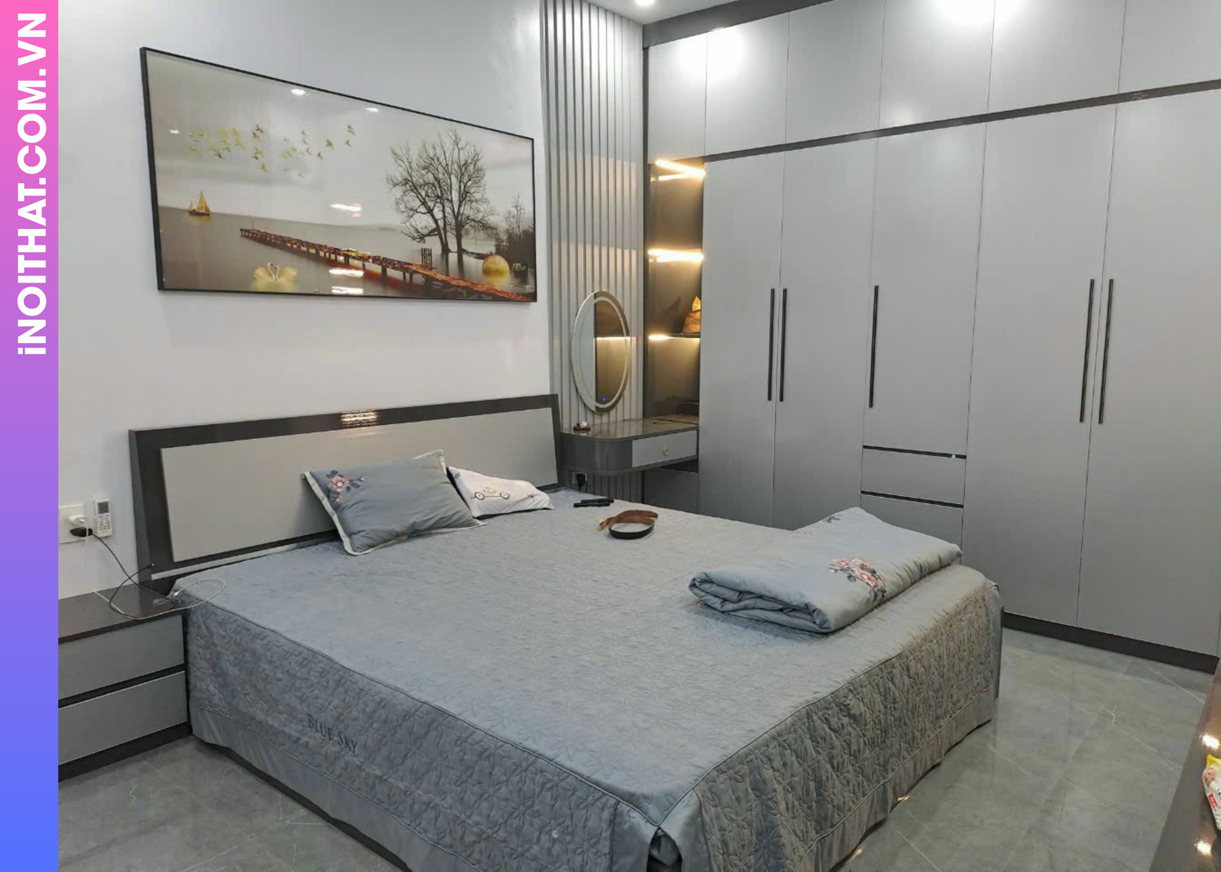 Combo Phòng Ngủ thiết kế đồng bộ làm ở Phường Tây Tựu Hình ảnh Combo Phòng Ngủ thiết kế đồng bộ làm ở Phường Tây Tựu - Sản phẩm nội thất Inoithat