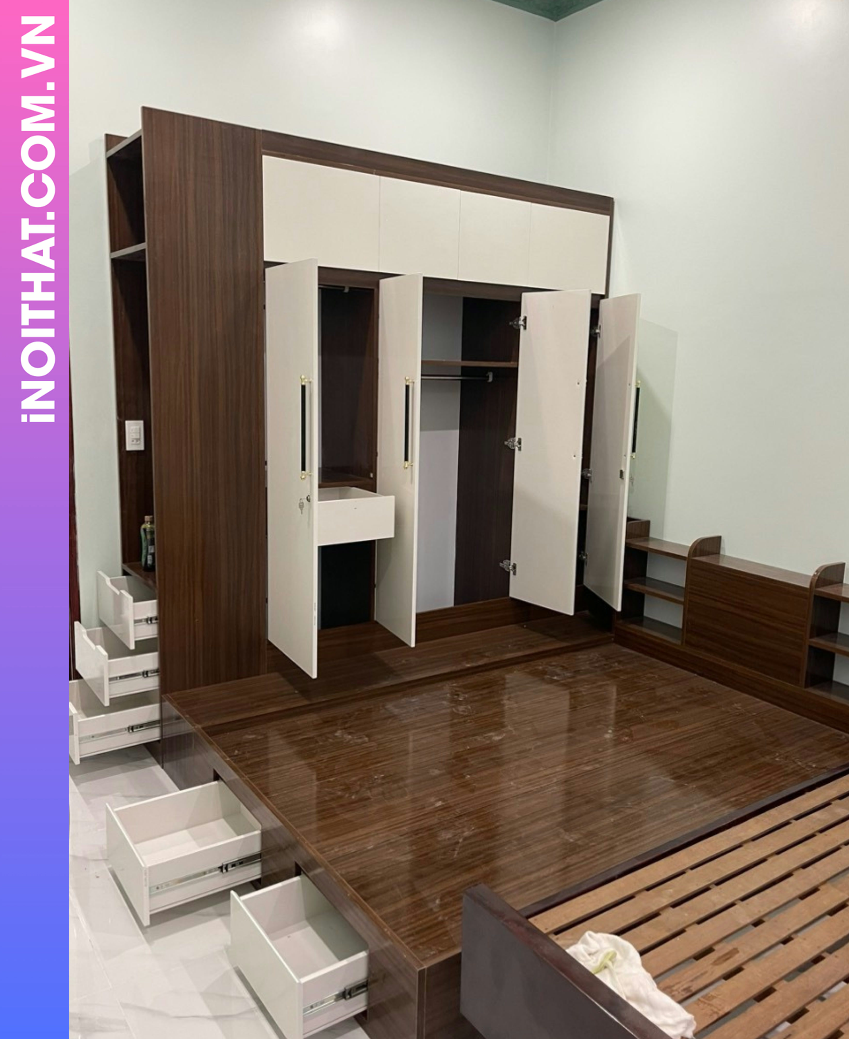 Combo Phòng Ngủ cửa lùa tiện ích ở Phường Yên Nghĩa Hình ảnh Combo Phòng Ngủ cửa lùa tiện ích ở Phường Yên Nghĩa - Sản phẩm nội thất Inoithat