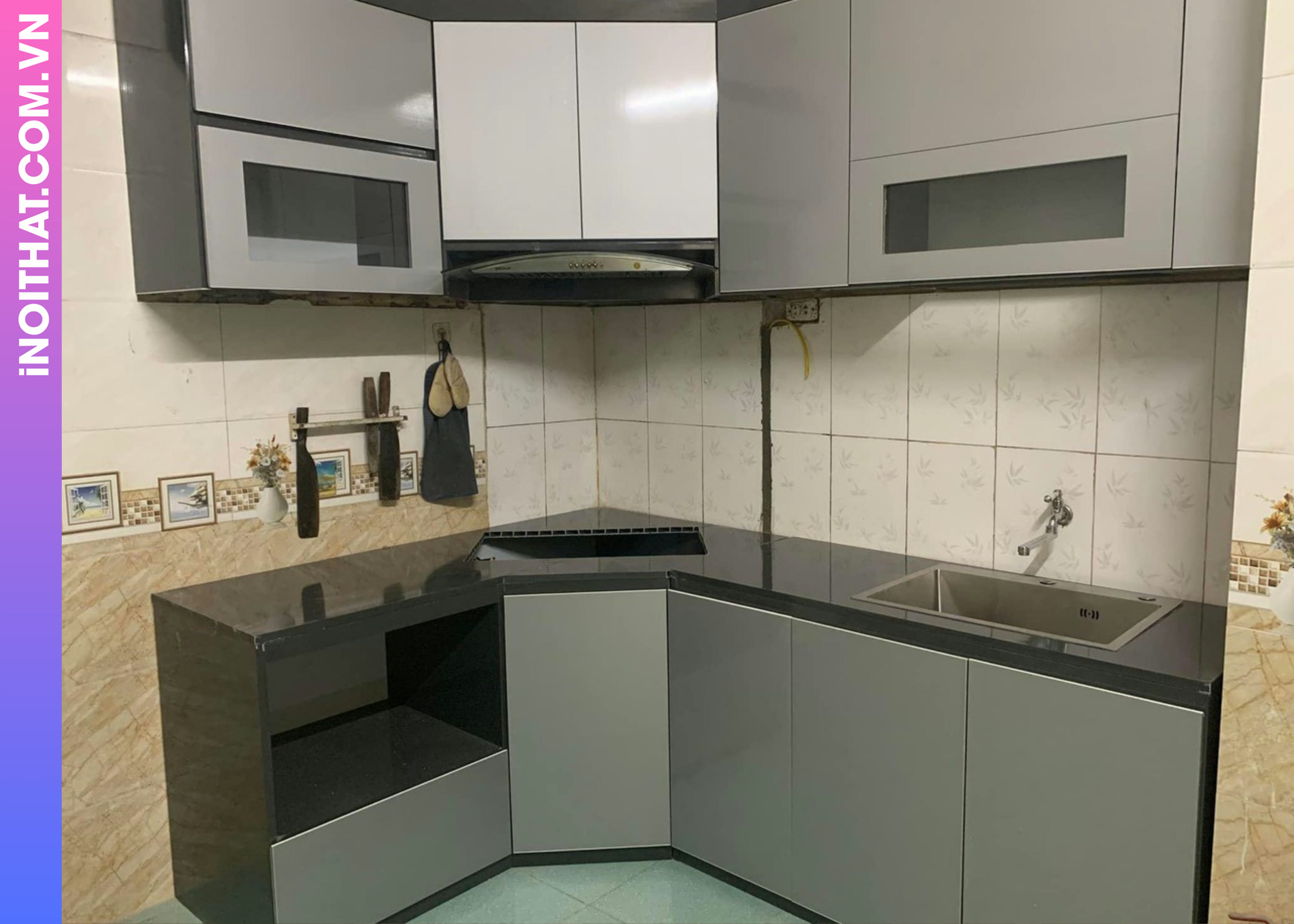 Tủ Bếp mẫu vintage sang trọng làm tại Phường Bạch Mai Hình ảnh Tủ Bếp mẫu vintage sang trọng làm tại Phường Bạch Mai - Sản phẩm nội thất Inoithat