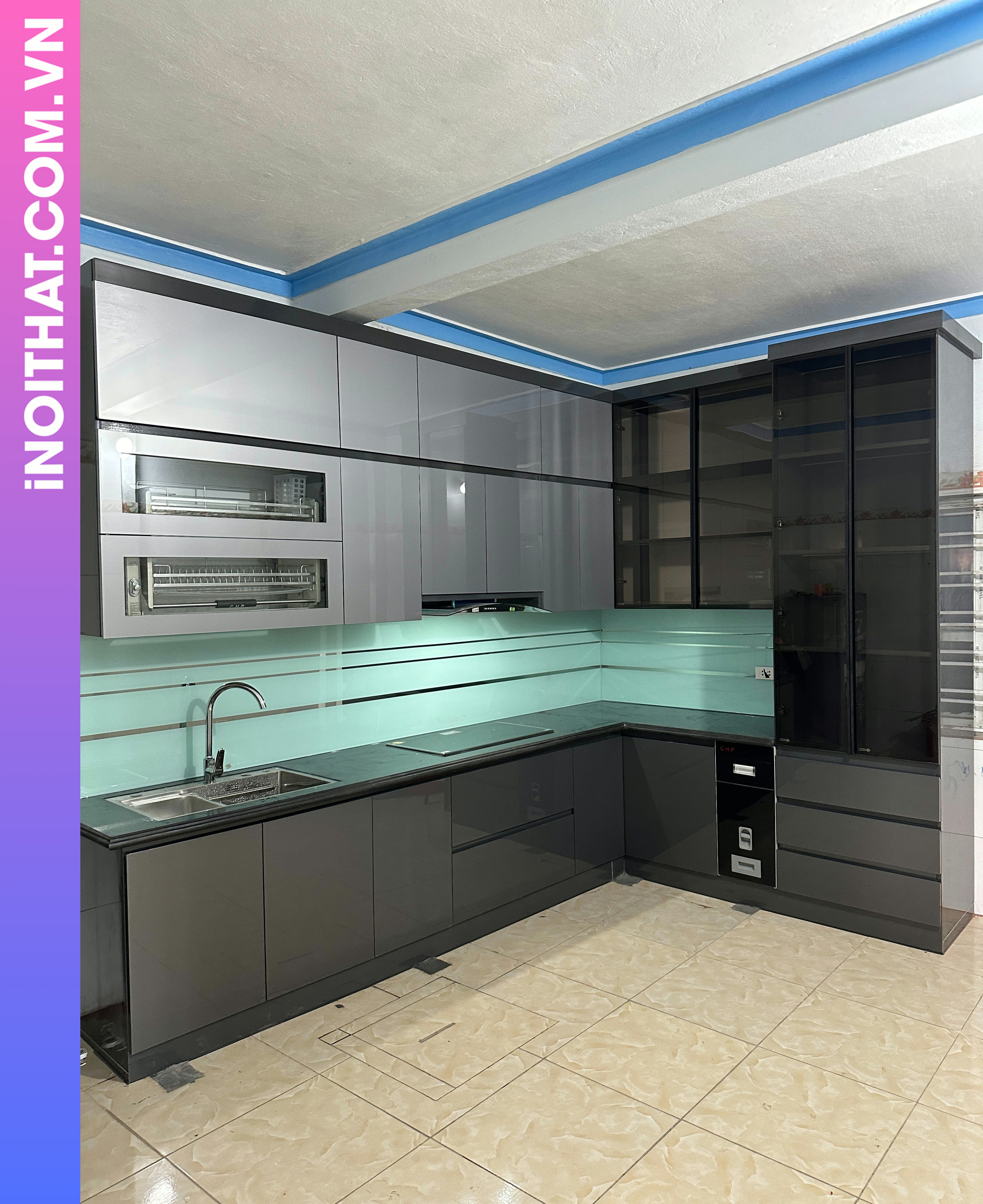 Tủ Bếp nhựa vincoplast làm tại Phường Hoàng Mai