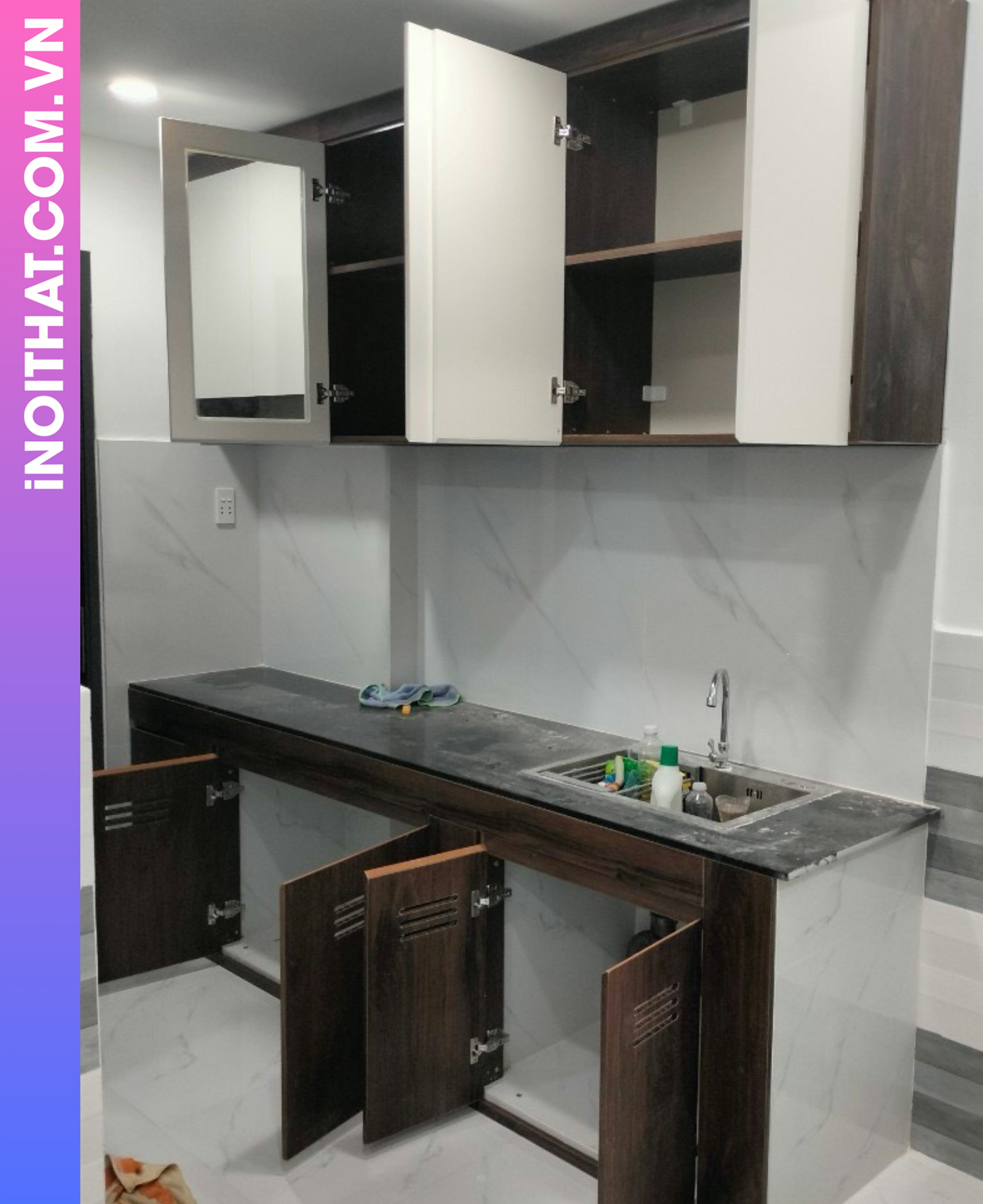 Tủ Bếp cửa mở đa năng khu vực Phường Phú Diễn