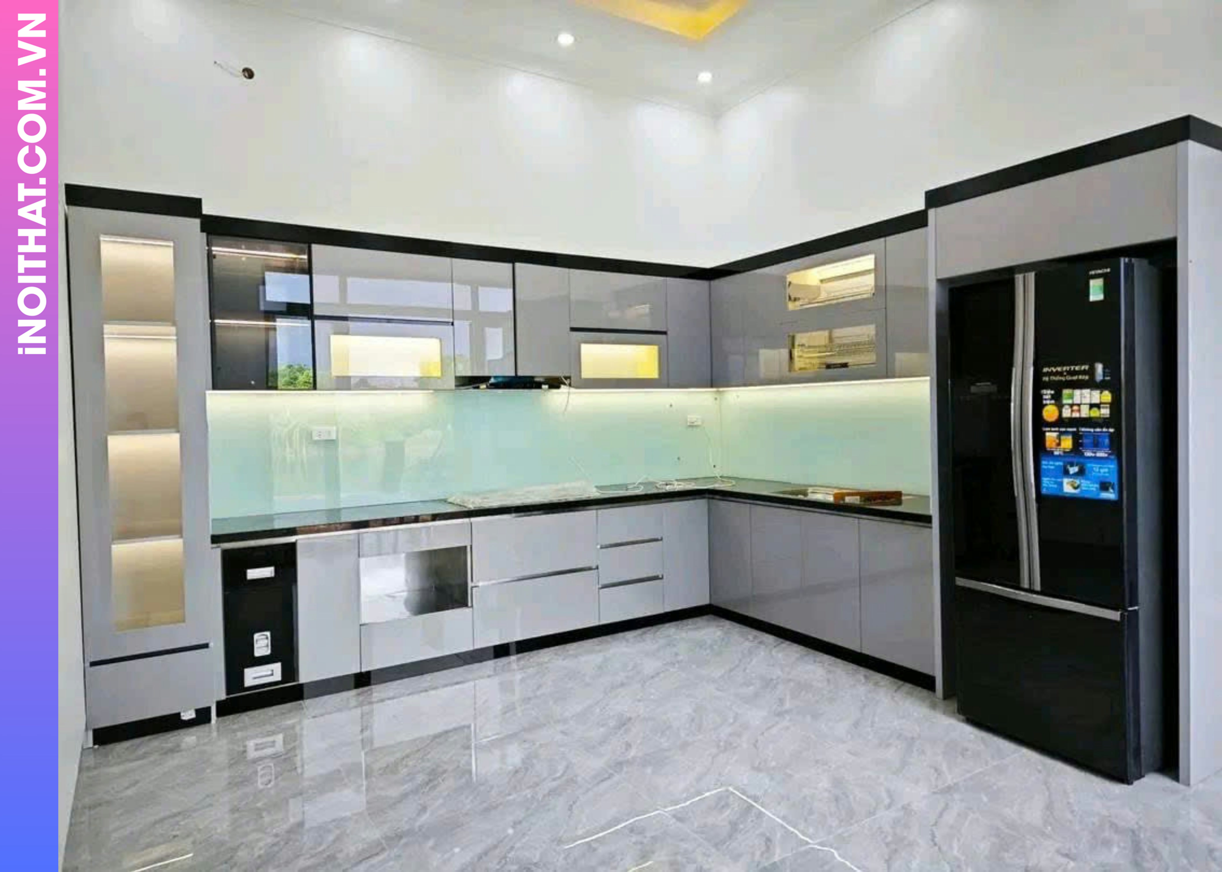 Tủ Bếp đa cánh sang trọng ở Phường Phú Thượng