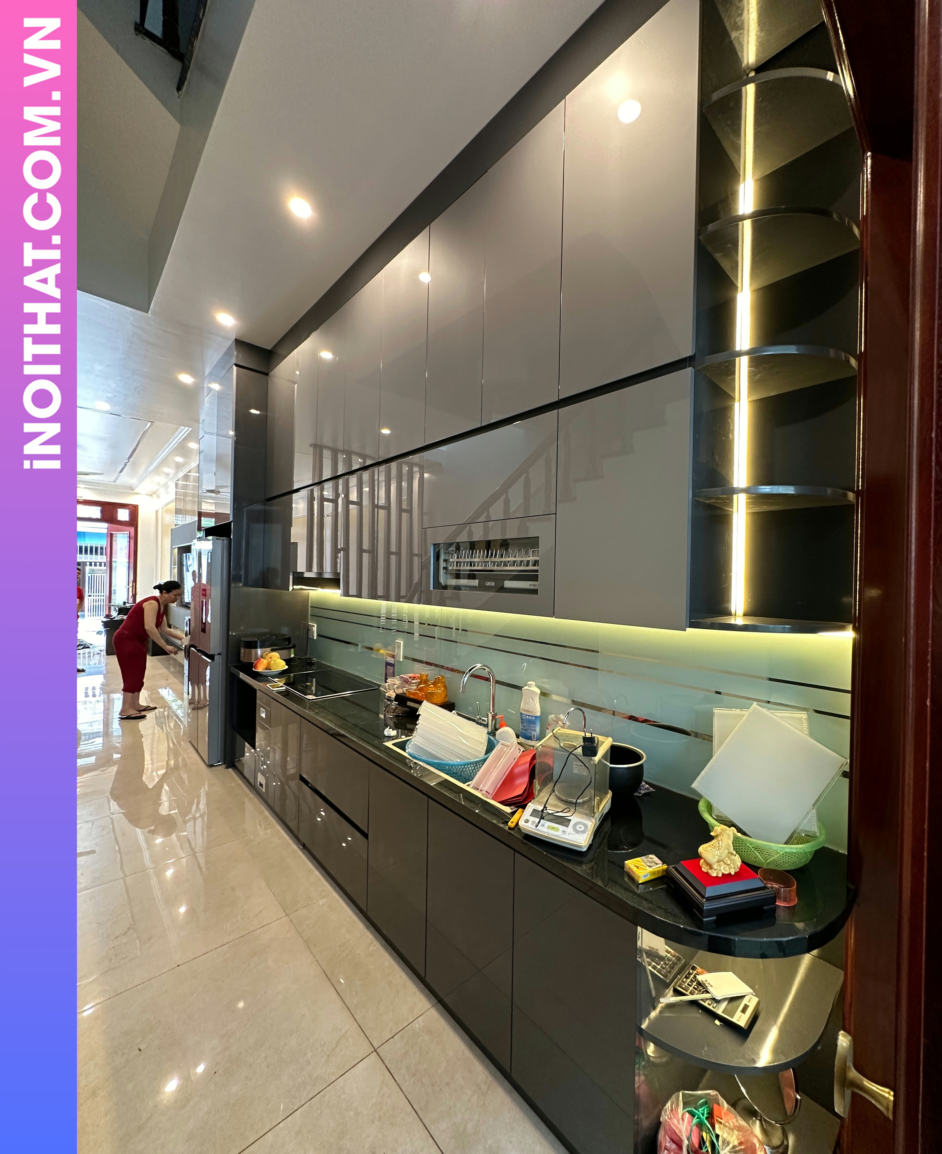 Tủ Bếp phòng bếp tiện nghi làm tại Phường Thanh Liệt