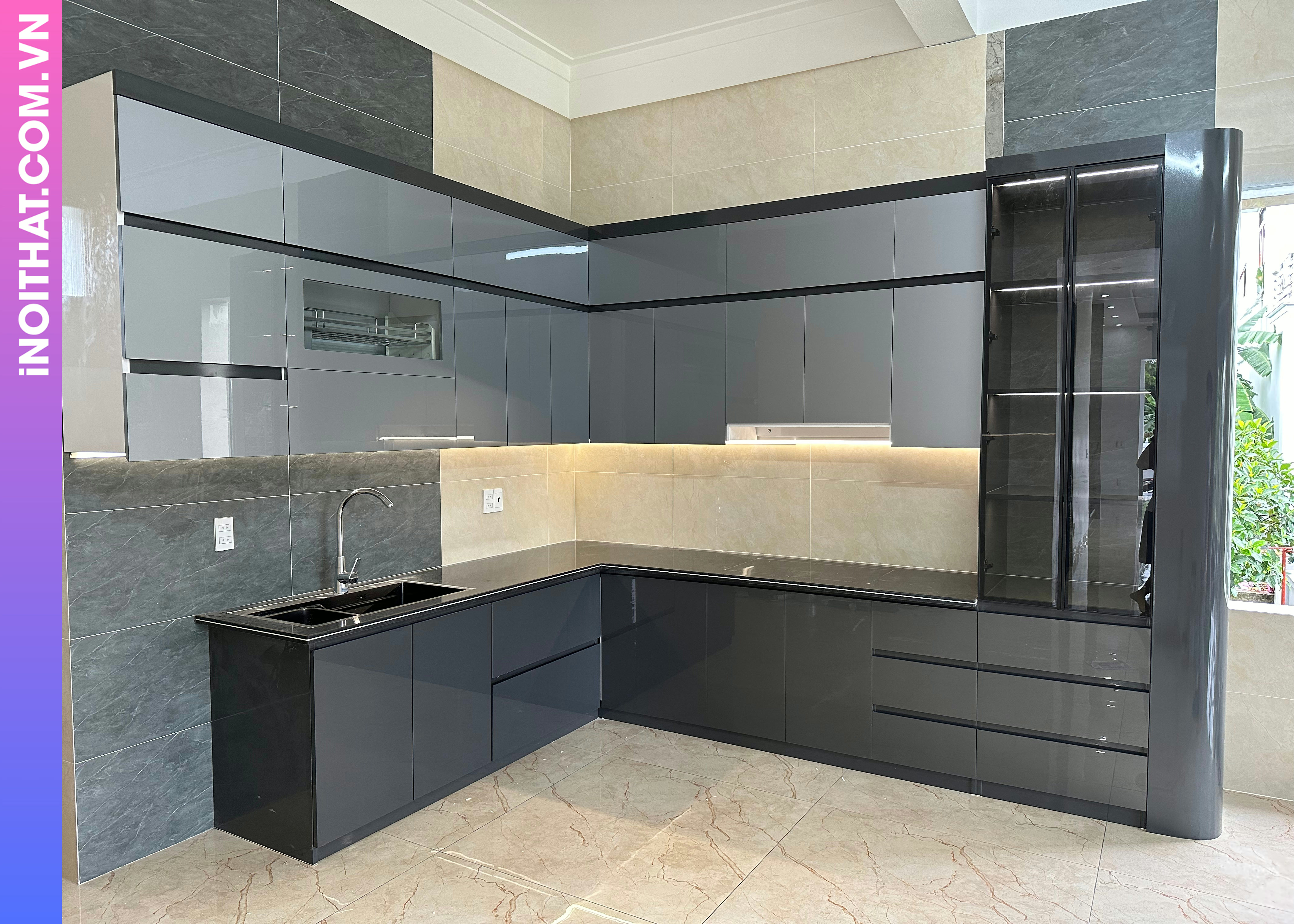 Tủ Bếp thiết kế hiện đại khu vực Phường Văn Miếu Quốc Tử Giám