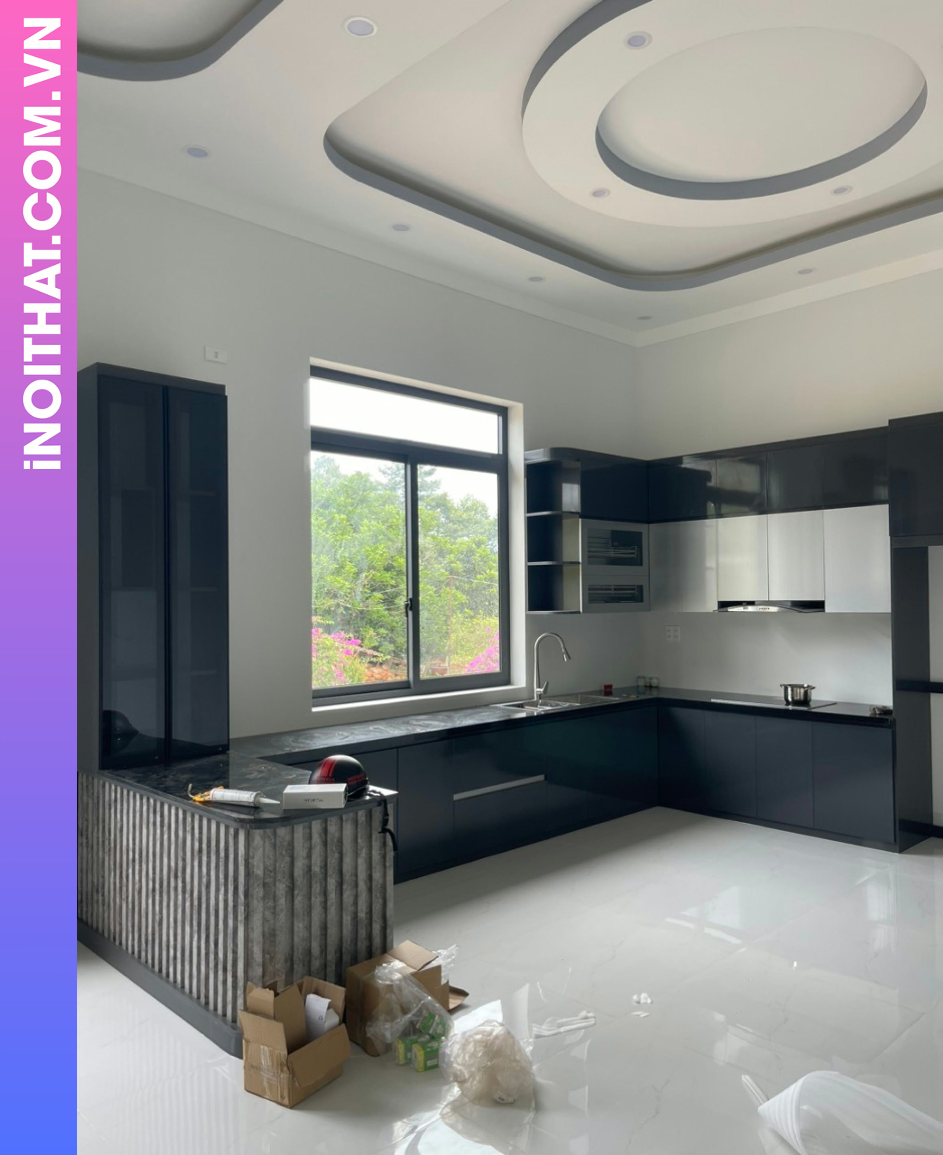 Tủ Bếp phòng nhỏ gọn tại Phường Việt Hưng