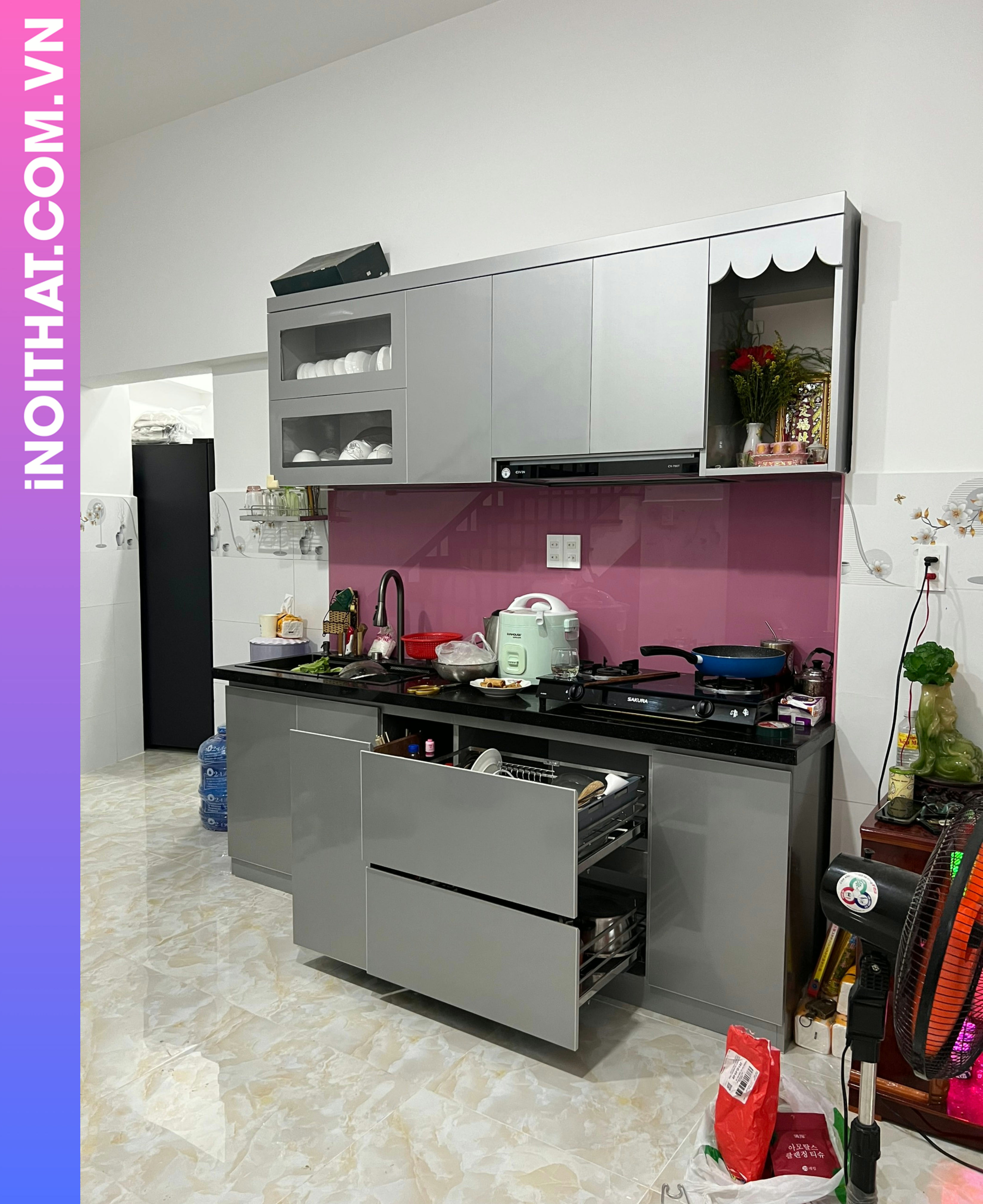 Tủ Bếp mẫu đa năng làm tại Từ Liêm