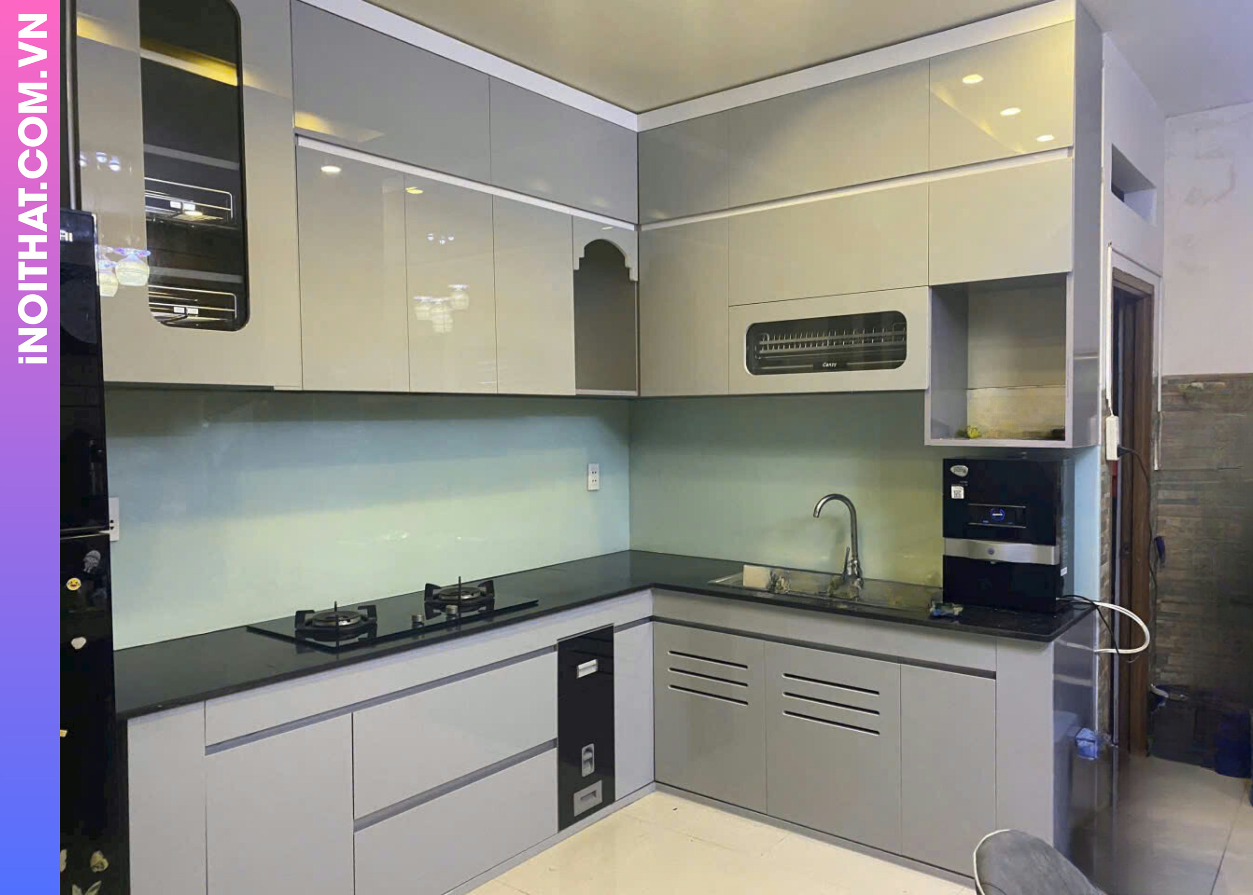 Tủ Bếp mẫu thanh lịch làm tại Xã Phúc Thọ