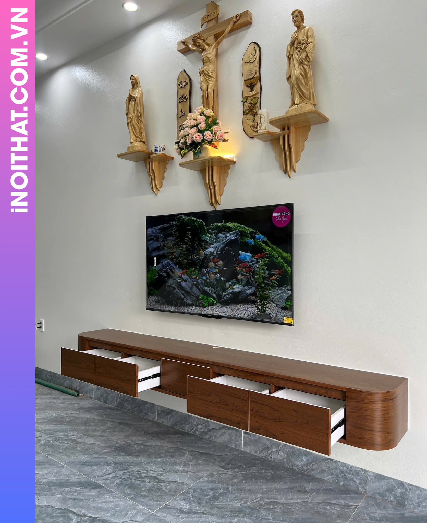 Kệ Tivi nhưa eco+ khu vực Phường Bồ Đề