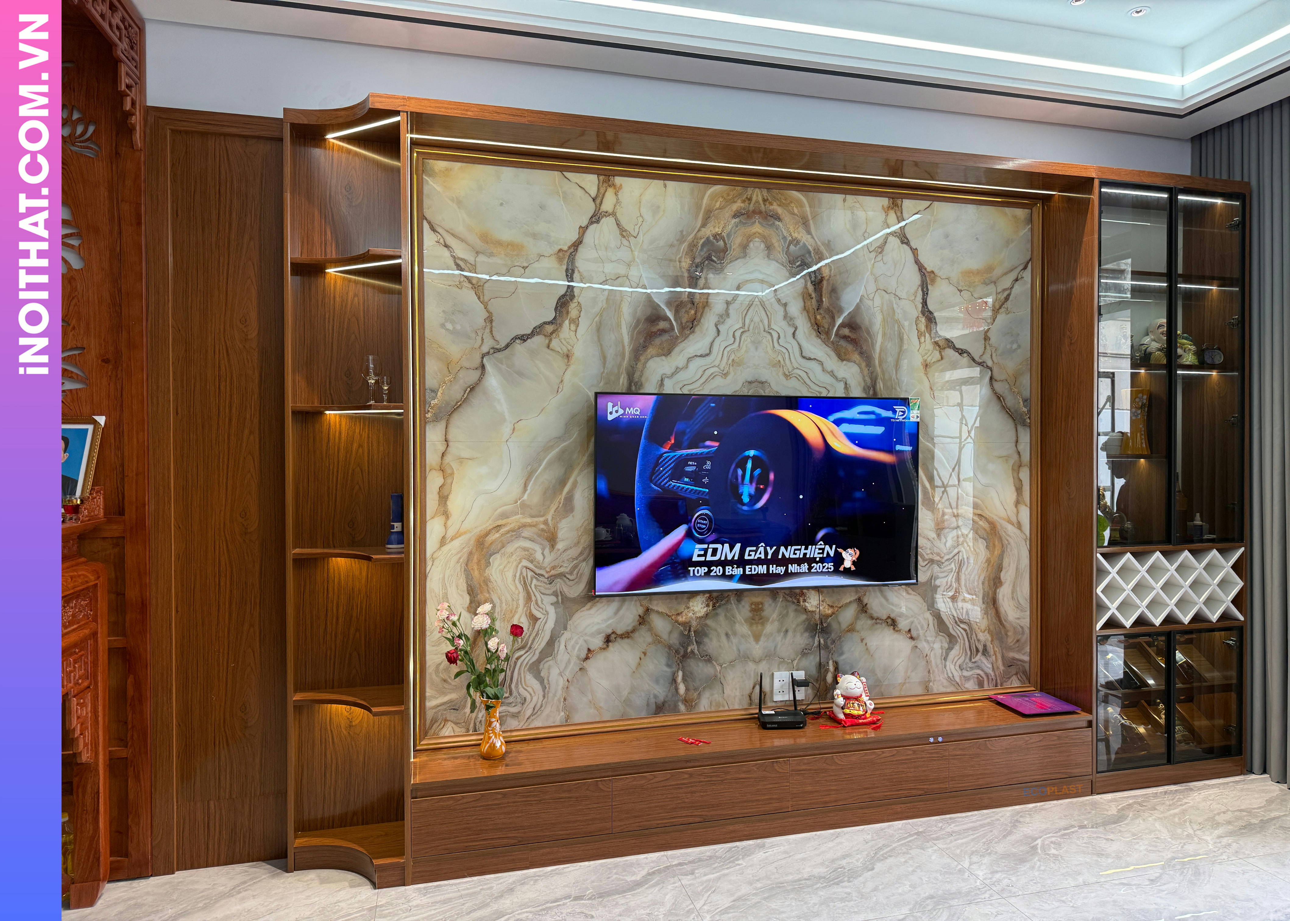 Kệ Tivi kiểu Nhật đơn giản làm ở Phường Đông Ngạc