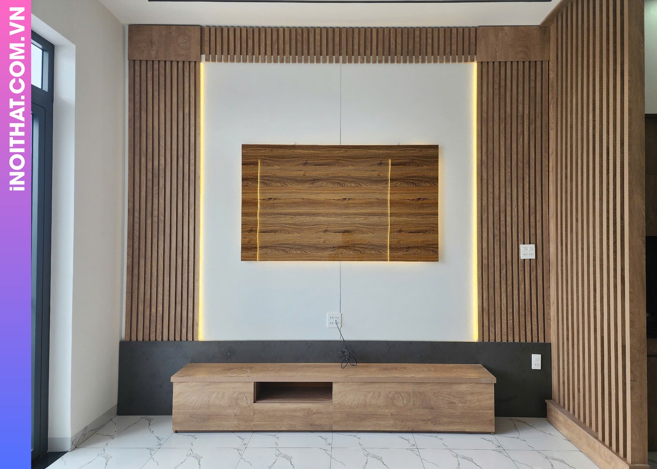 Kệ Tivi phong cách Hàn làm tại Phường Giảng Võ