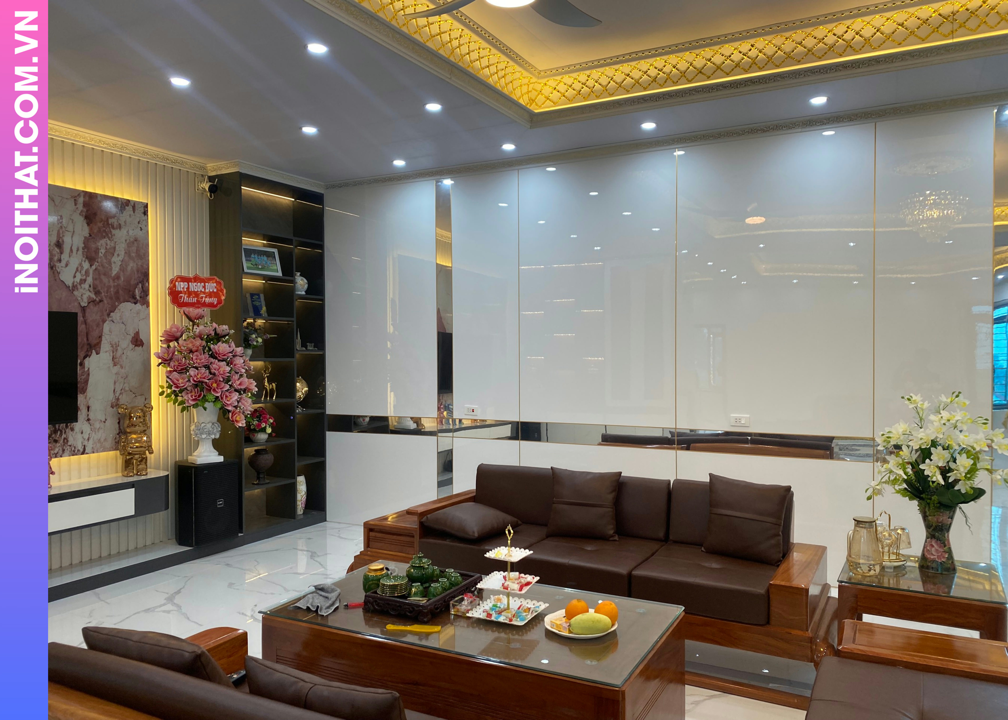 Kệ Tivi tiện nghi cao cấp làm ở Phường Tây Tựu