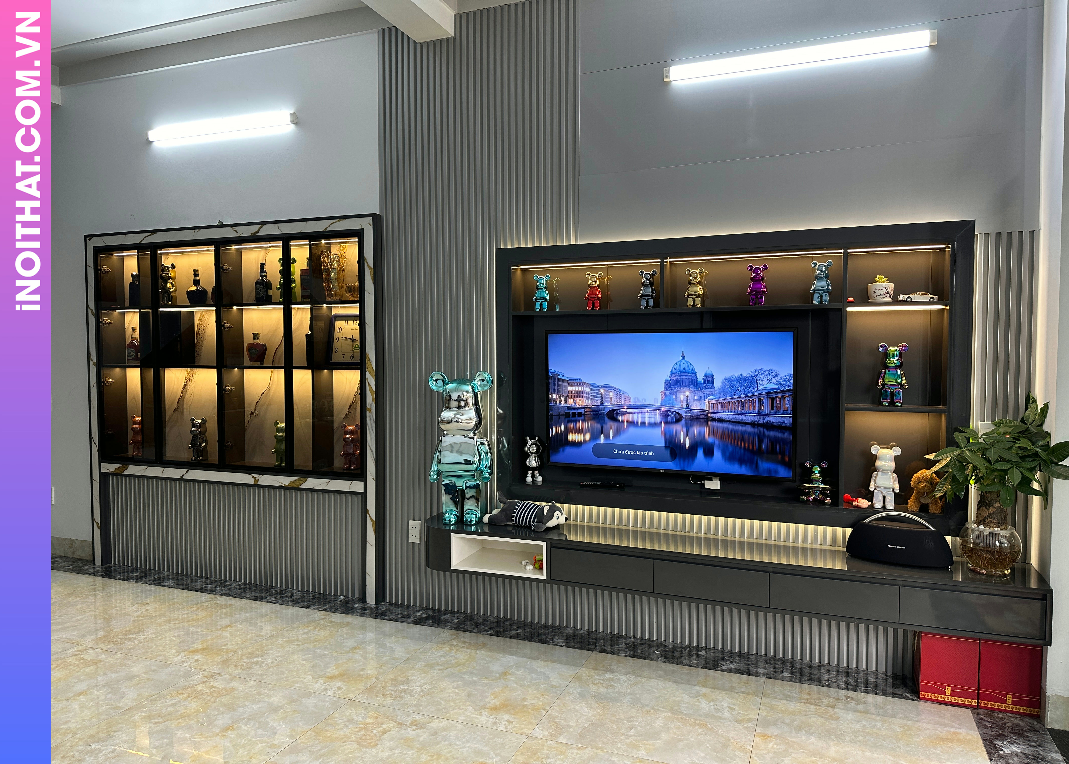Kệ Tivi cửa mở tiện lợi làm ở Xã Nam Phù