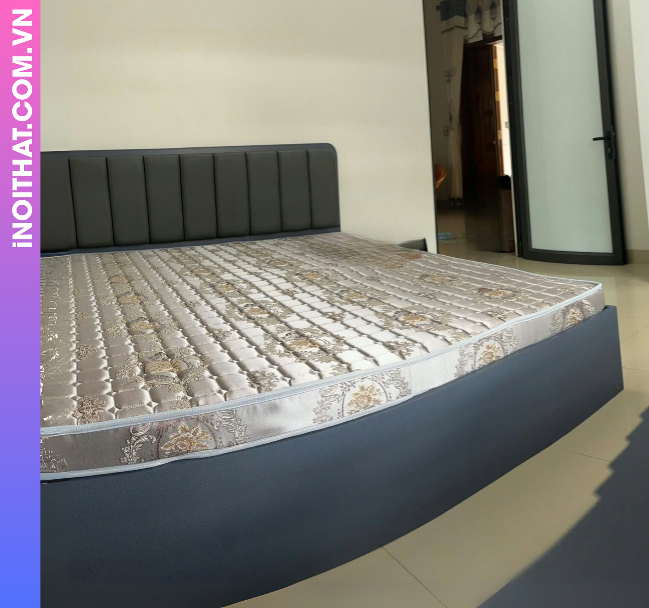 Giường ngủ mẫu đơn giản làm ở Phường Tây Tựu