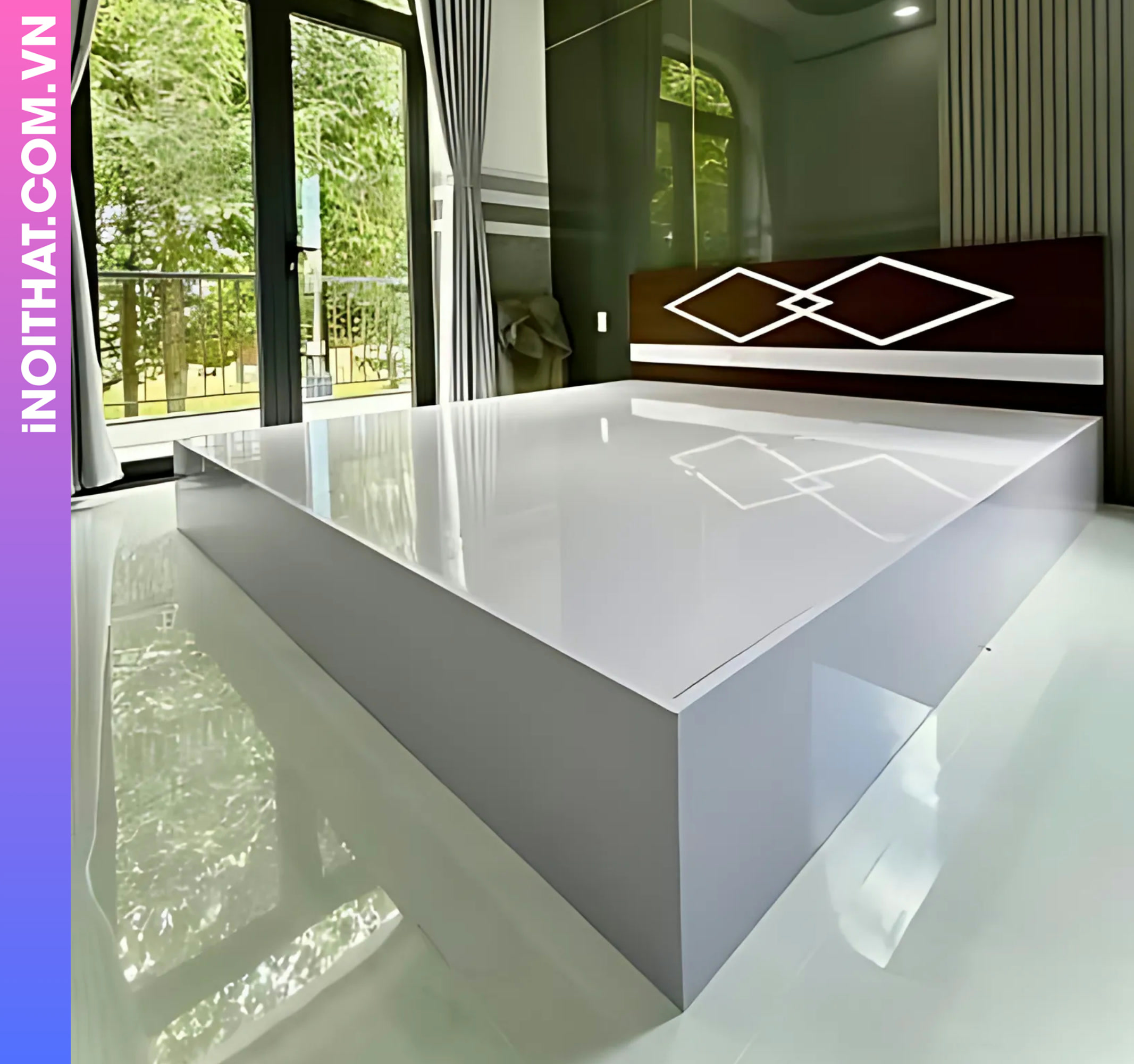 Giường ngủ thiết kế đồng bộ làm ở Xã Vân Đình Hình ảnh Giường ngủ thiết kế đồng bộ làm ở Xã Vân Đình - Sản phẩm nội thất Inoithat