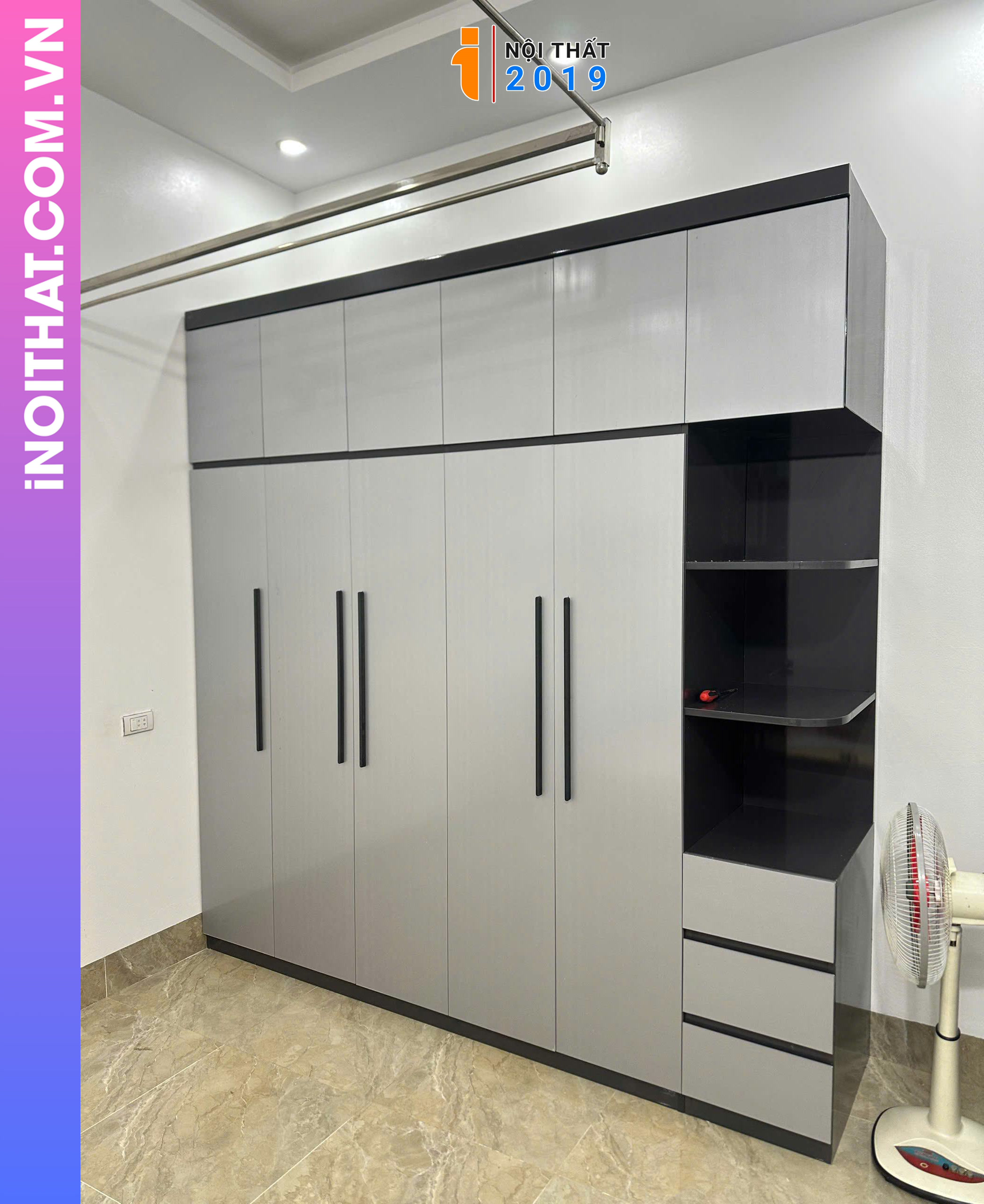 Tủ Nhựa Ecoplast 5 cánh tại Điện Biên