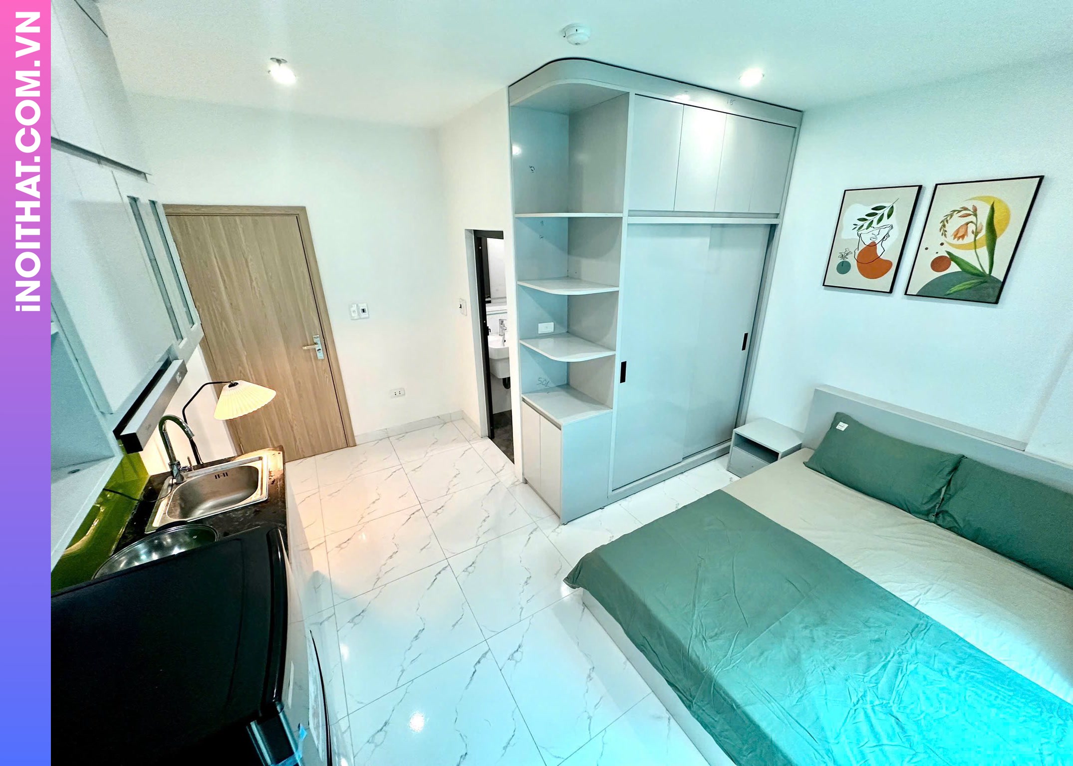 Phòng Trọ Chung Cư Mini thiết kế tối giản làm tại Phường Bạch Mai Hình ảnh Phòng Trọ Chung Cư Mini thiết kế tối giản làm tại Phường Bạch Mai - Sản phẩm nội thất Inoithat