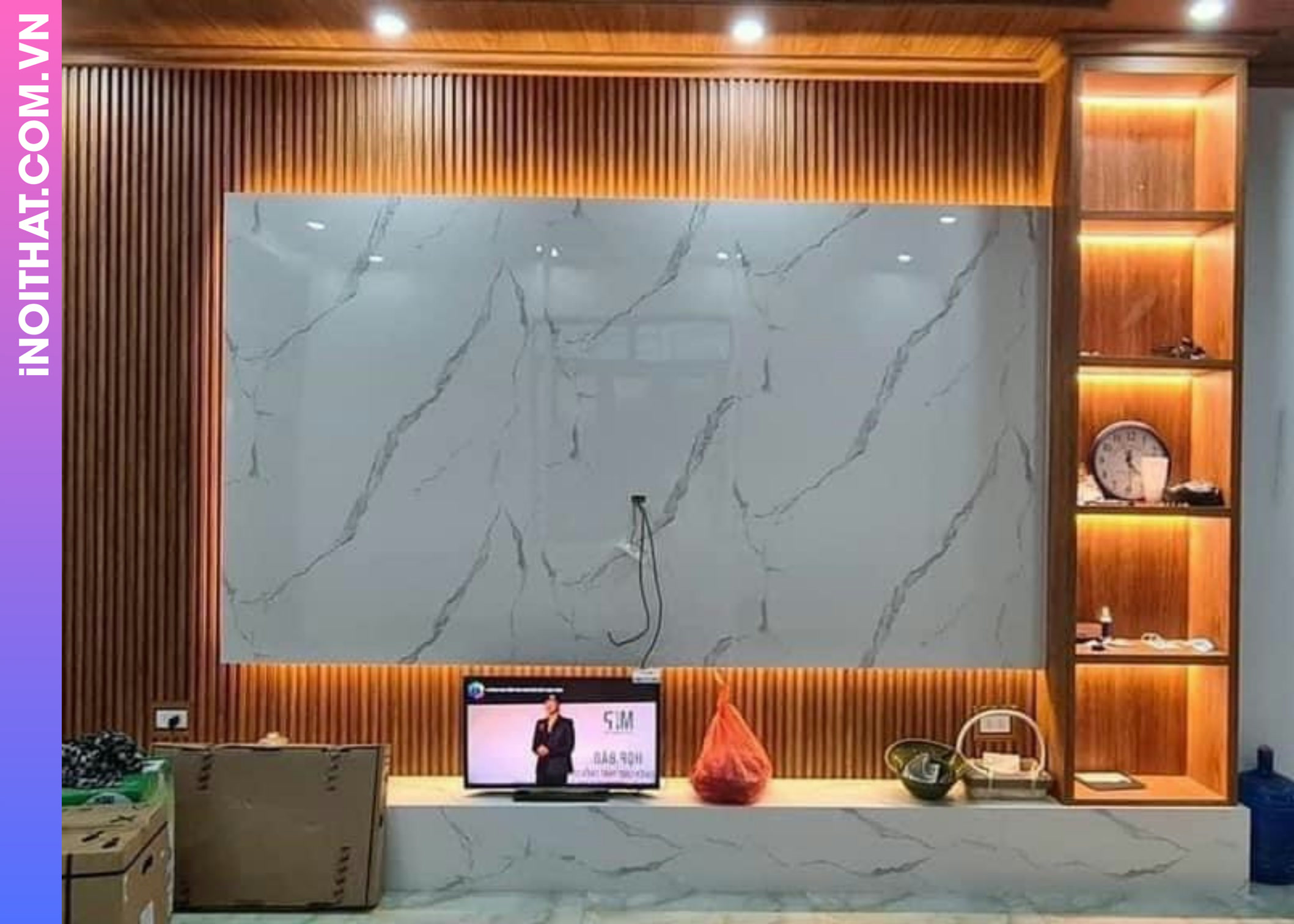 Ốp Tường Trần Nhựa PS làm ở Phường Đông Ngạc