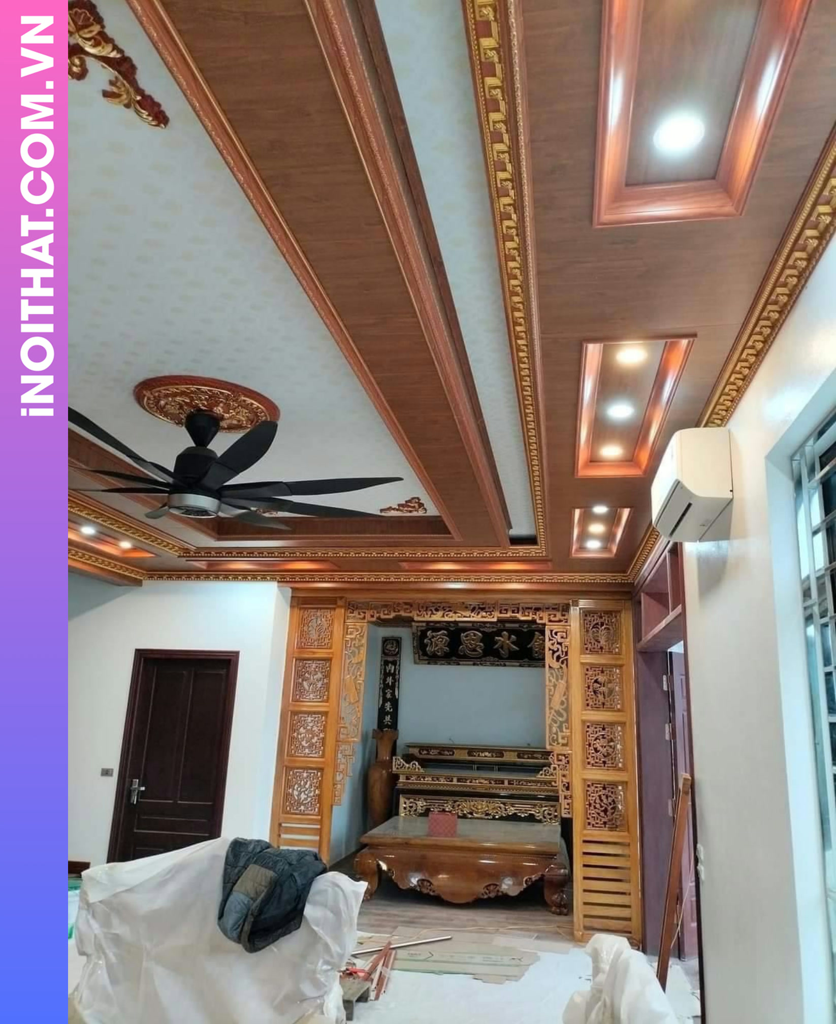 Ốp Tường Trần Nhựa Tối Giản khu vực Phường Sơn Tây