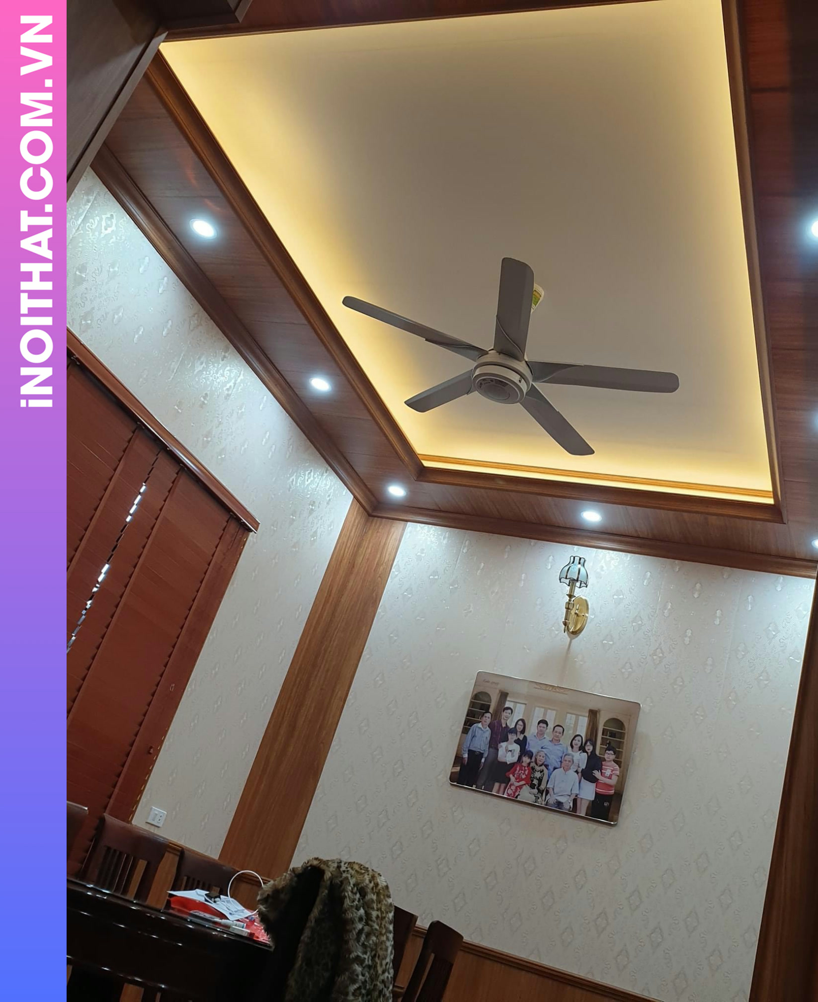 Ốp Tường Trần Nhựa Bề Mặt Mịn làm tại Xã Dương Hòa