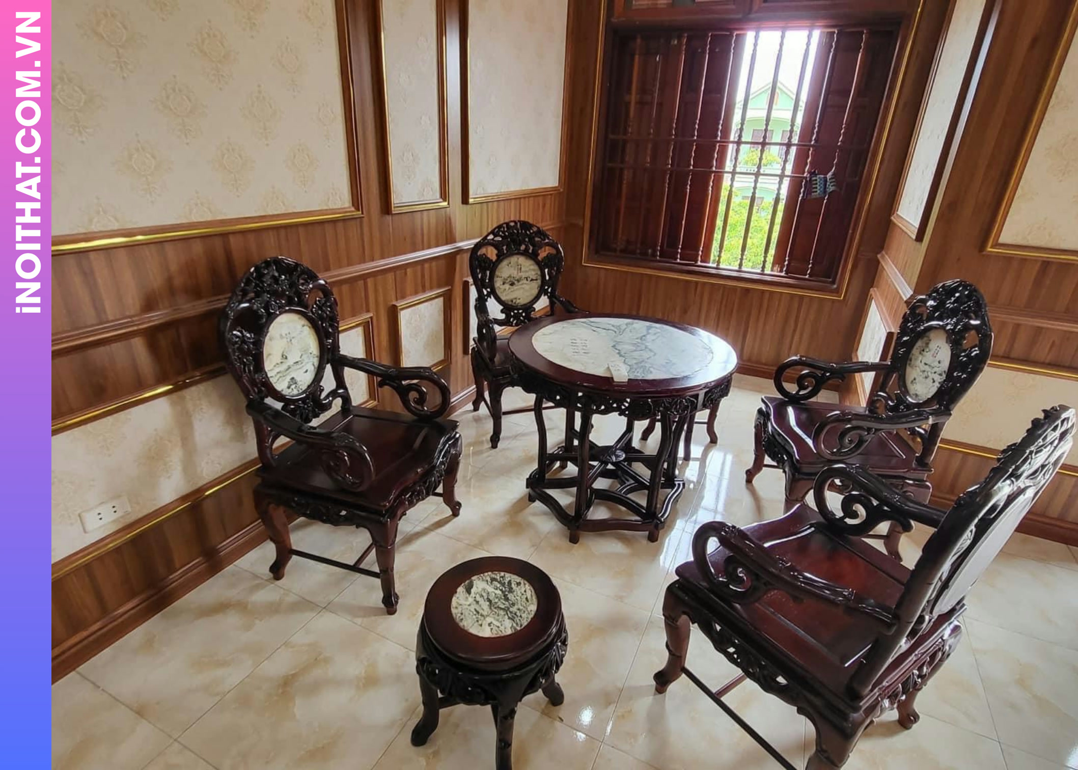 Ốp Tường Trần Nhựa Màu Nâu Nhạt khu vực Xã Hòa Phú