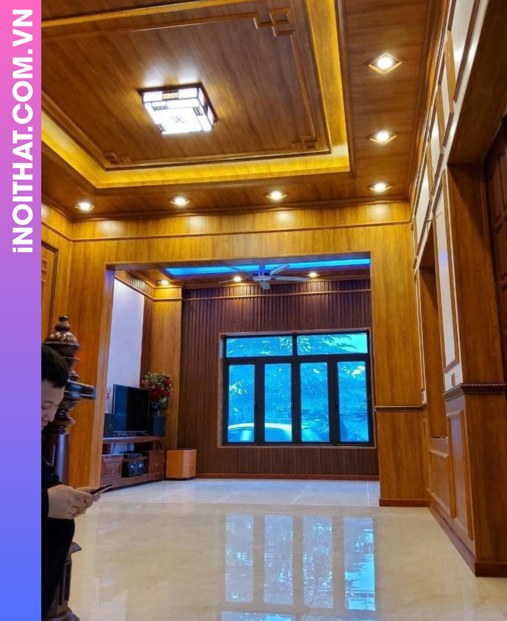 Ốp Tường Trần Nhựa Thẩm Mỹ Tối Giản ở Xã Yên Bài Hình ảnh Ốp Tường Trần Nhựa Thẩm Mỹ Tối Giản ở Xã Yên Bài - Sản phẩm nội thất Inoithat