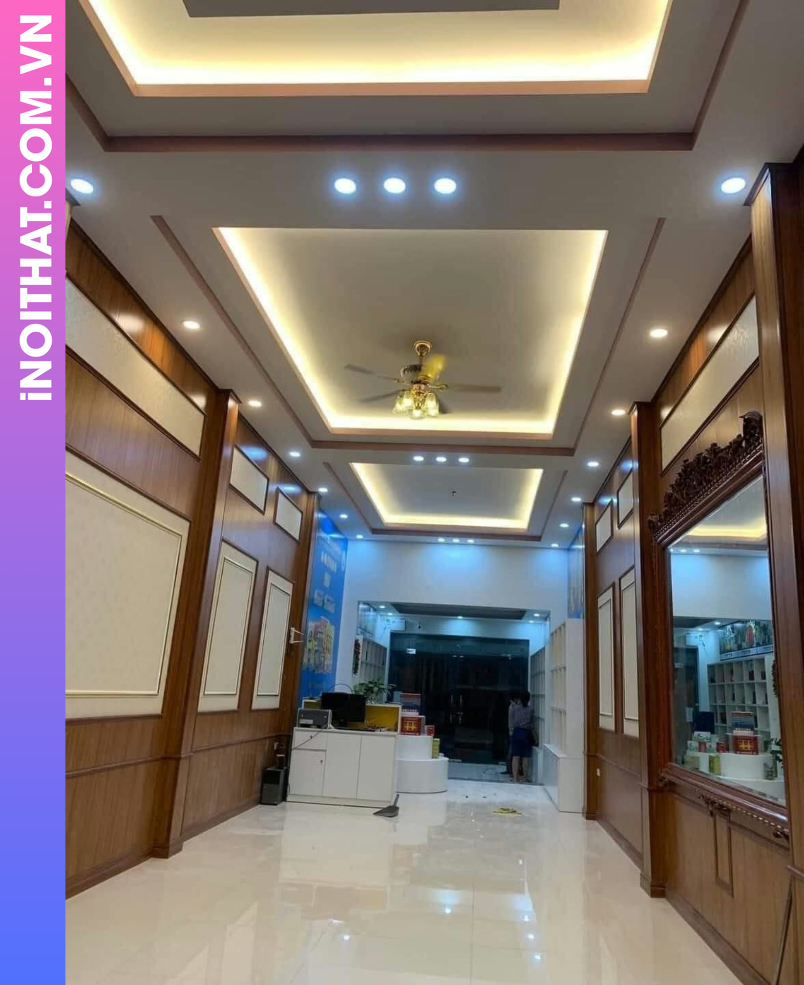 Ốp Tường Trần Nhựa Thẩm Mỹ Cao Cấp làm tại Xã Yên Xuân Hình ảnh Ốp Tường Trần Nhựa Thẩm Mỹ Cao Cấp làm tại Xã Yên Xuân - Sản phẩm nội thất Inoithat