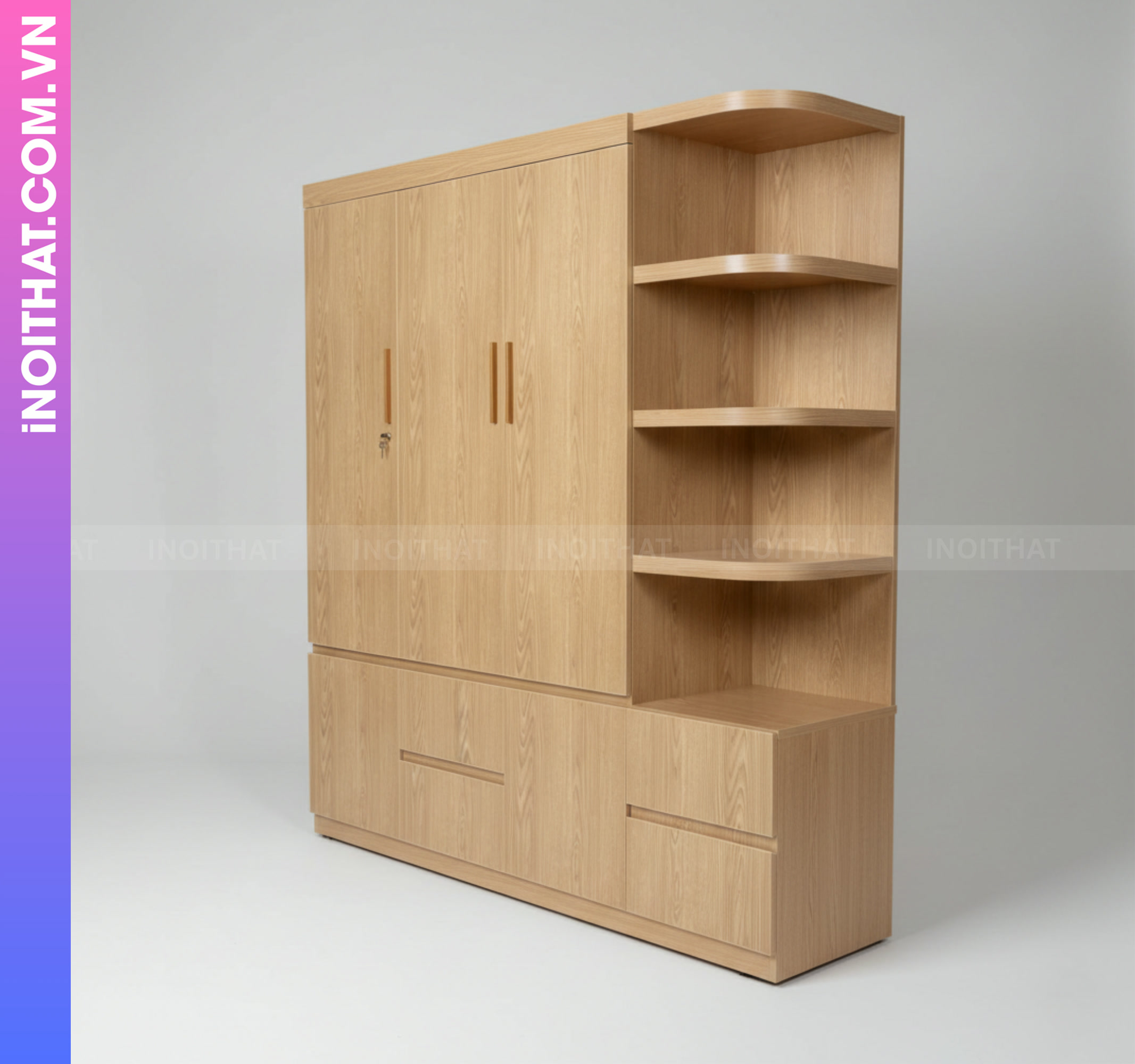 Tủ Nhựa Đóng Sẵn Đựng Quần Áo 3 Cánh Giao Toàn Quốc Hình ảnh Tủ Nhựa Đóng Sẵn Đựng Quần Áo 3 Cánh Giao Toàn Quốc - Sản phẩm nội thất Inoithat