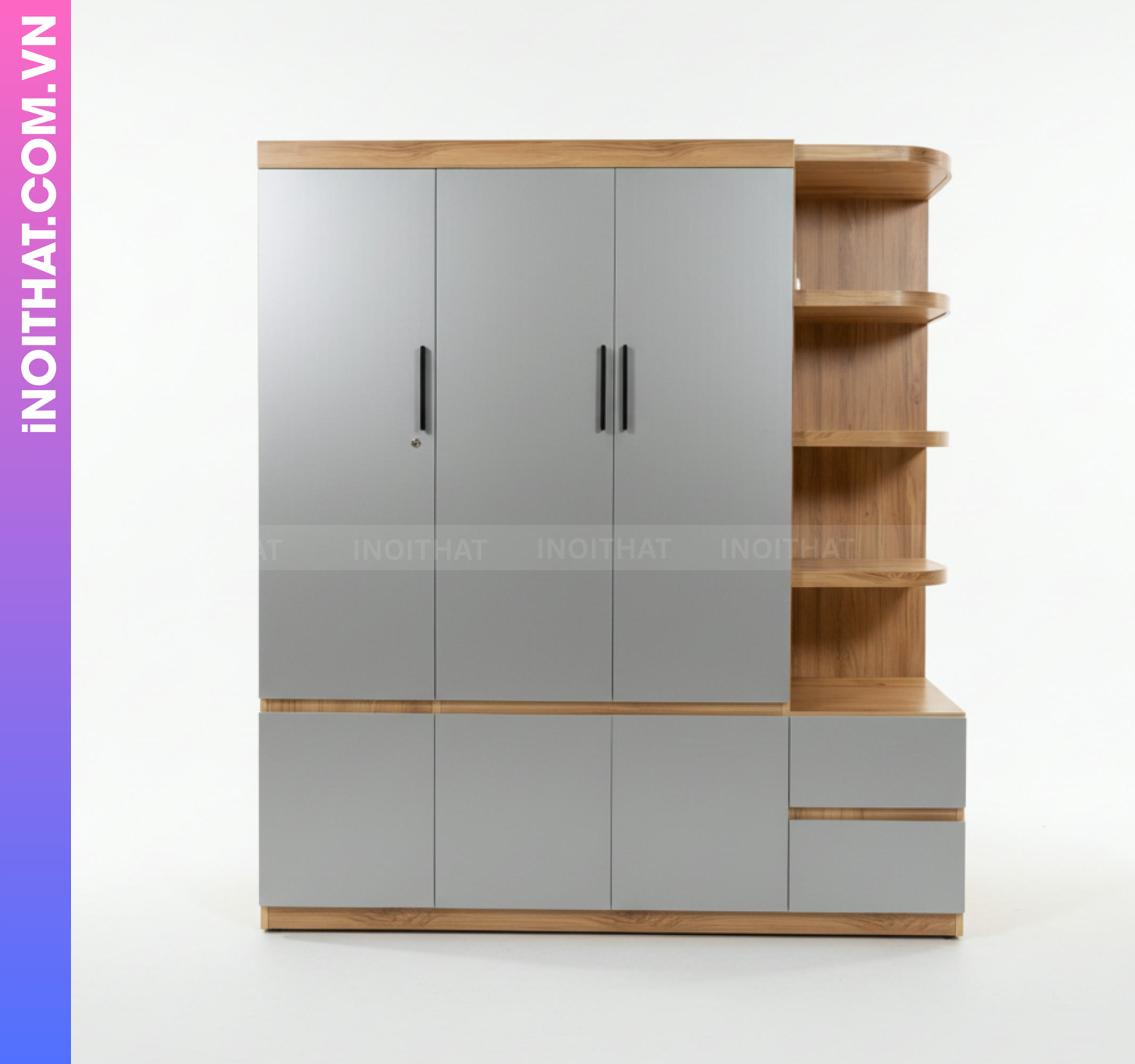 Tủ Đóng Sẵn Lắp Ghép Nhanh Gọn Cho Phòng 2 Vợ Chồng Hình ảnh Tủ Đóng Sẵn Lắp Ghép Nhanh Gọn Cho Phòng 2 Vợ Chồng - Sản phẩm nội thất Inoithat