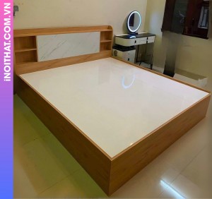 Giường ngủ gỗ mdf Minh Long làm tại Xã Vật Lại