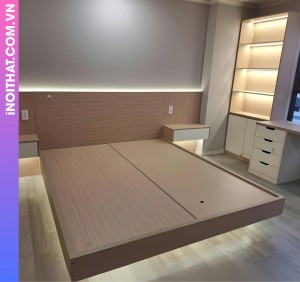 Giường ngủ mẫu đơn giản làm ở Xã Thiên Lộc