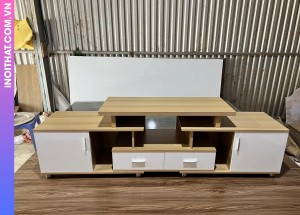Kệ Tivi gỗ mdf phủ melanin làm ở Xã Yên Lãng