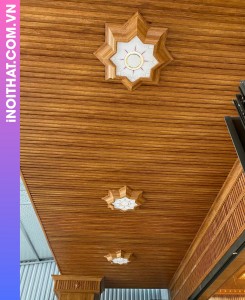 Ốp Tường Trần Nhựa Hiệu Ứng Kim Loại làm ở Xã Thiên Lộc