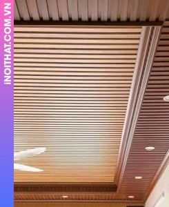 Ốp Tường Trần Nhựa Màu Ghi làm tại Xã Đoài Phương