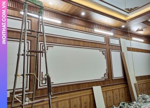 Ốp Tường Trần Nhựa Vân Sắc Tinh Tế làm tại Xã Trần Phú