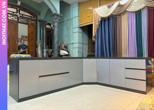 Tủ Bếp gương tích hợp tiện lợi khu vực Xã Sóc Sơn