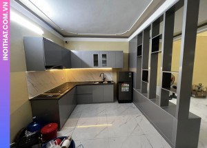 Tủ Bếp mẫu đơn giản làm ở Xã Yên Lãng