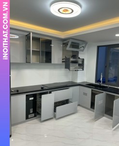 Tủ Bếp mẫu tiện ích làm ở Xã Tam Hưng