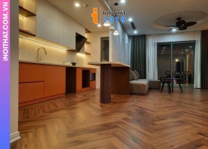 Công trình thi công sàn gỗ cốt đen monster tại Vinhome Cổ loa Đông Anh