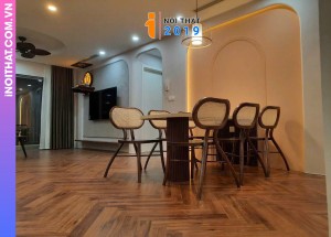 Công trình thi công sàn gỗ cốt đen monster tại Vinhome Cổ loa Đông Anh